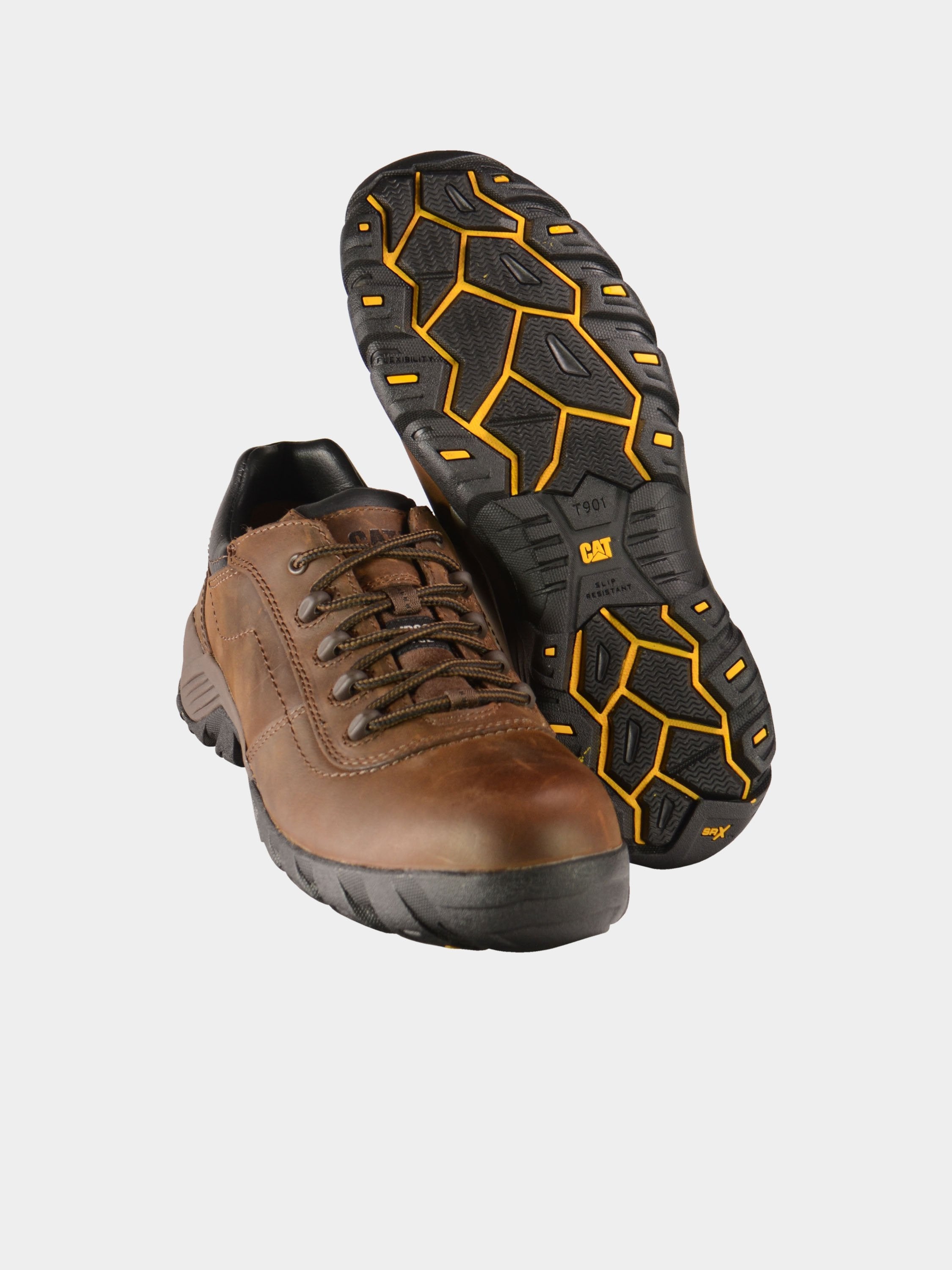 Caterpillar Men's Terbium Composite Toe Safety Shoes #color_Brown