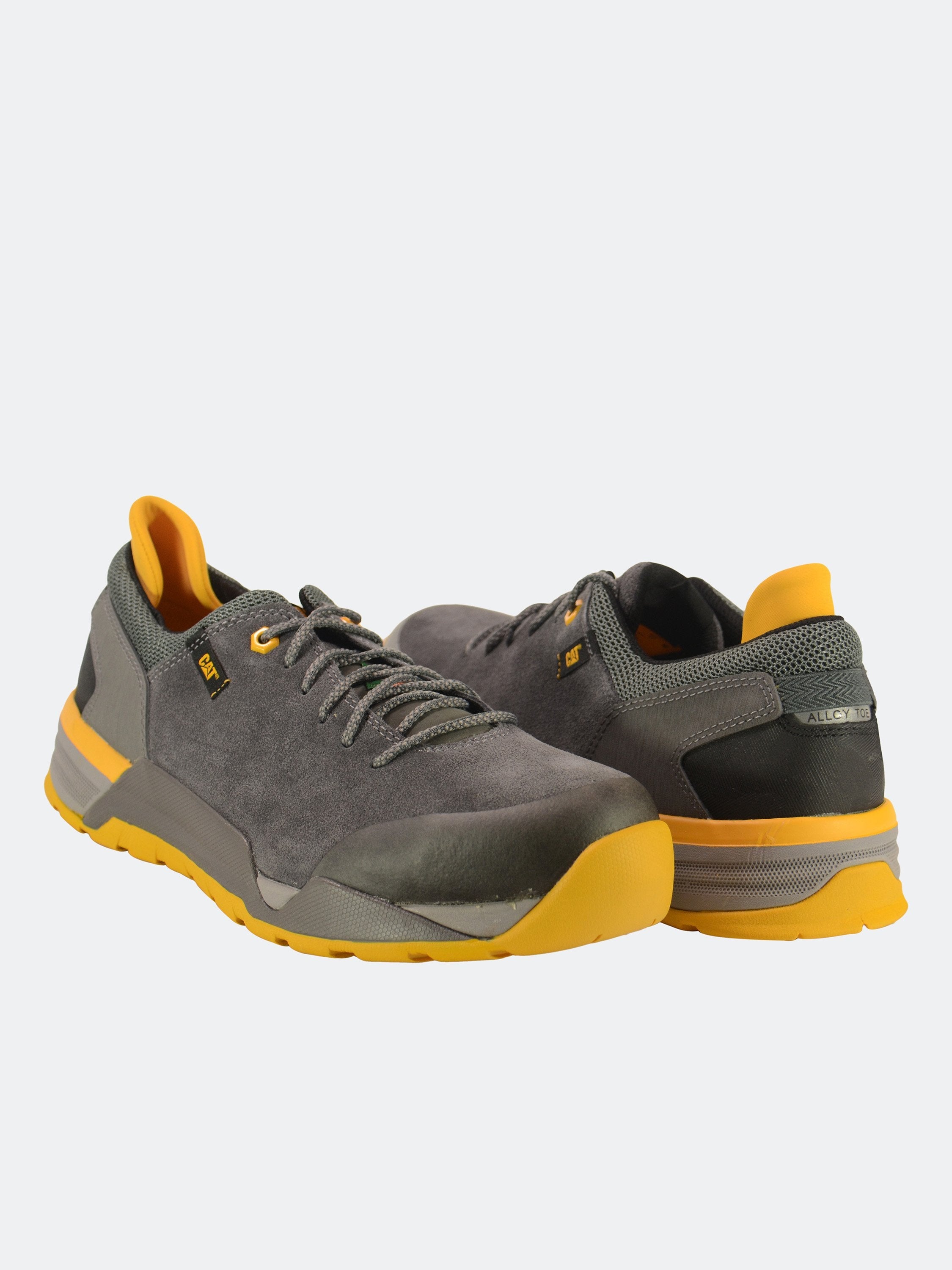 Caterpillar Men's Sprint Suede Alloy Toe CSA Safety Shoe #color_Grey