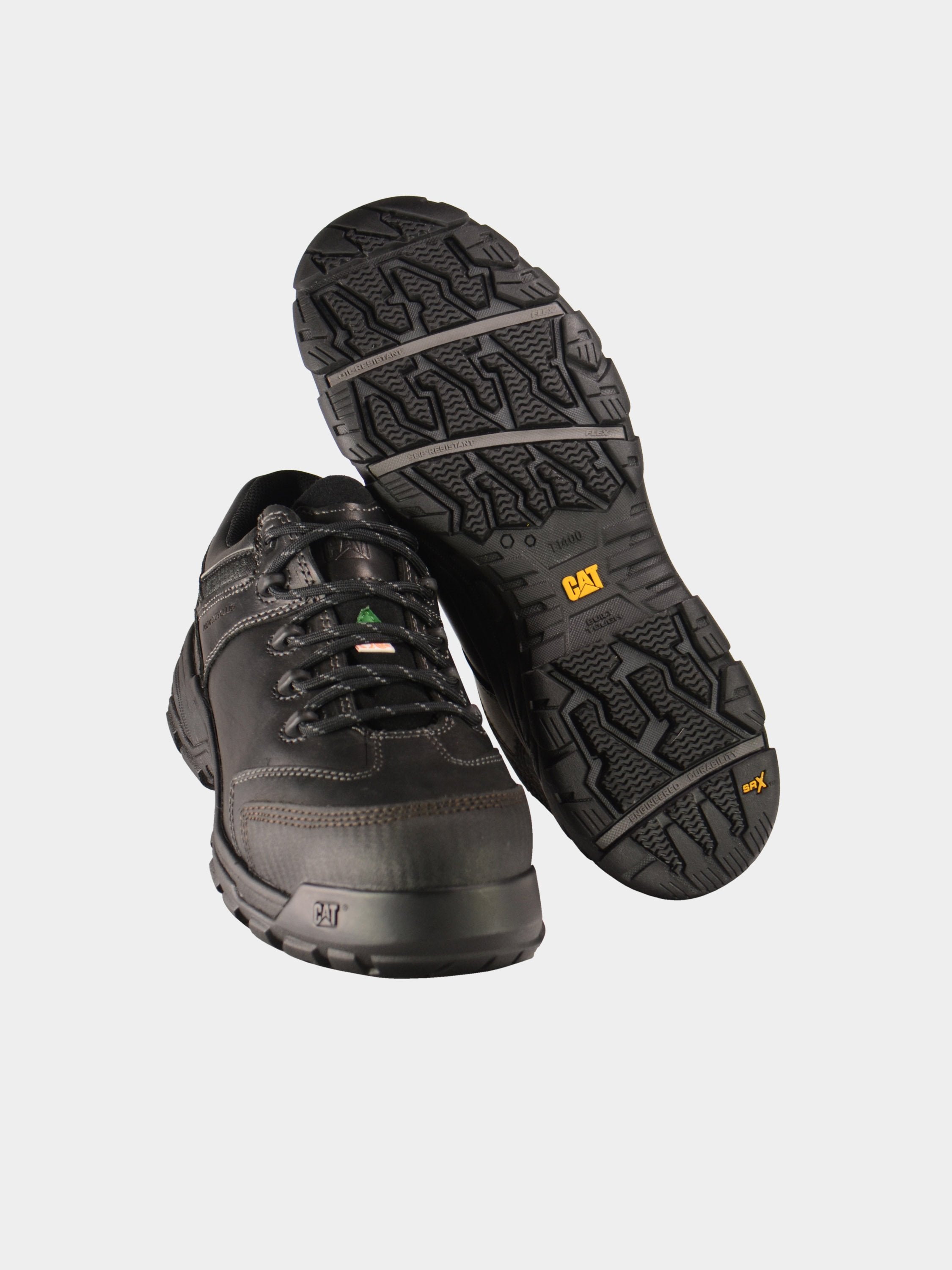 Caterpillar Tungsten Men's Composite Toe Work Safety Shoes #color_Black