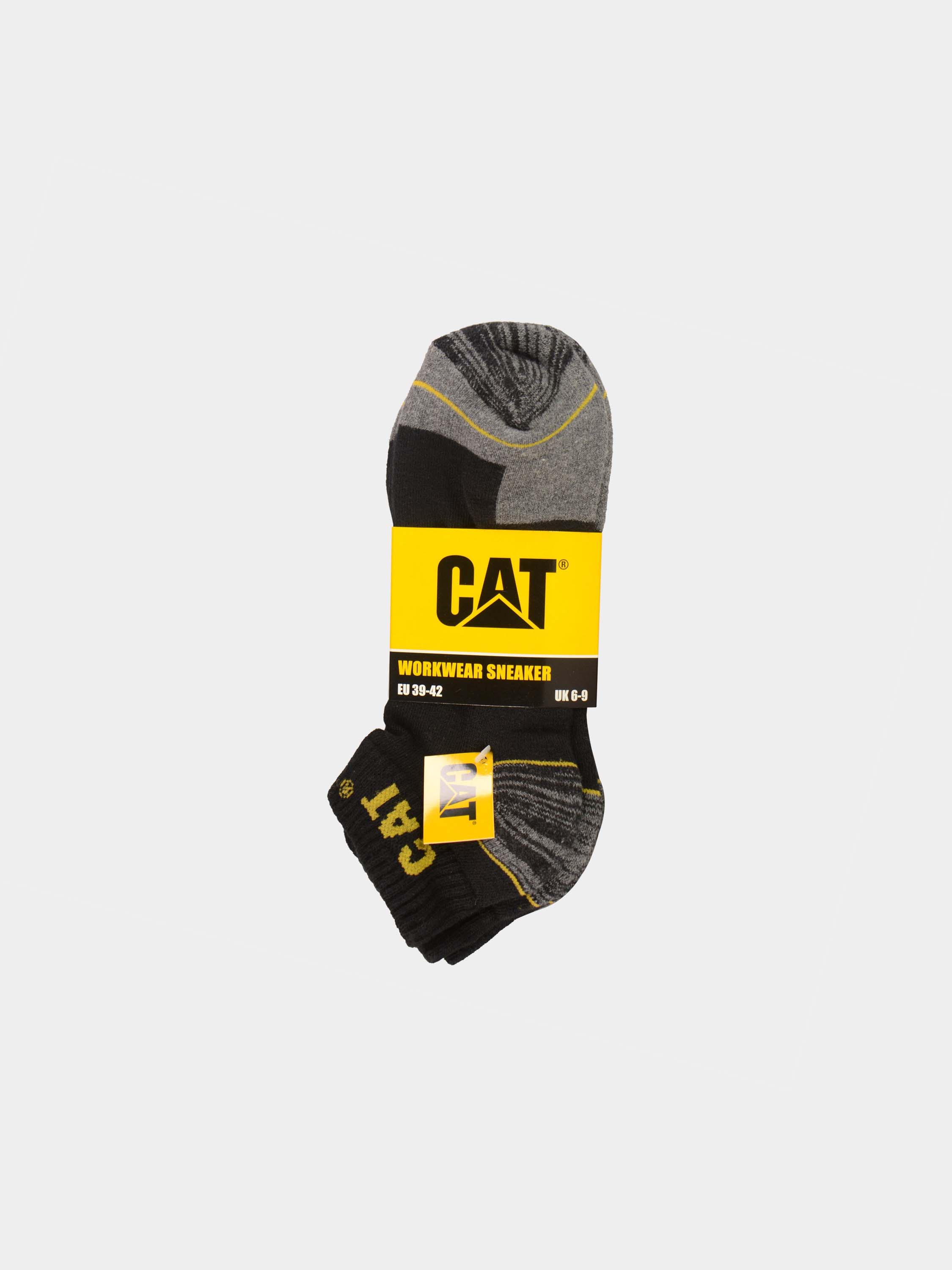 Caterpillar Workwear Sneaker Ankle Socks (3 Pack) #color_Black