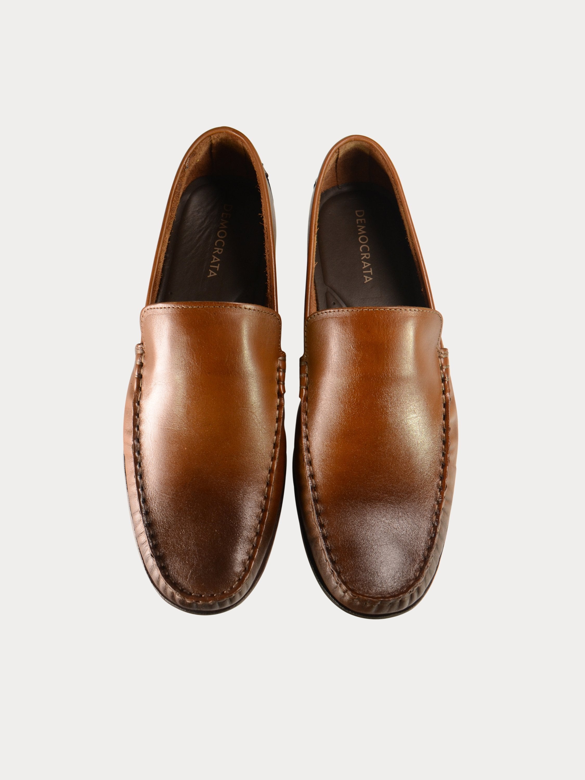Democrata Cruiser Men's Formal Leather Shoes #color_Tan