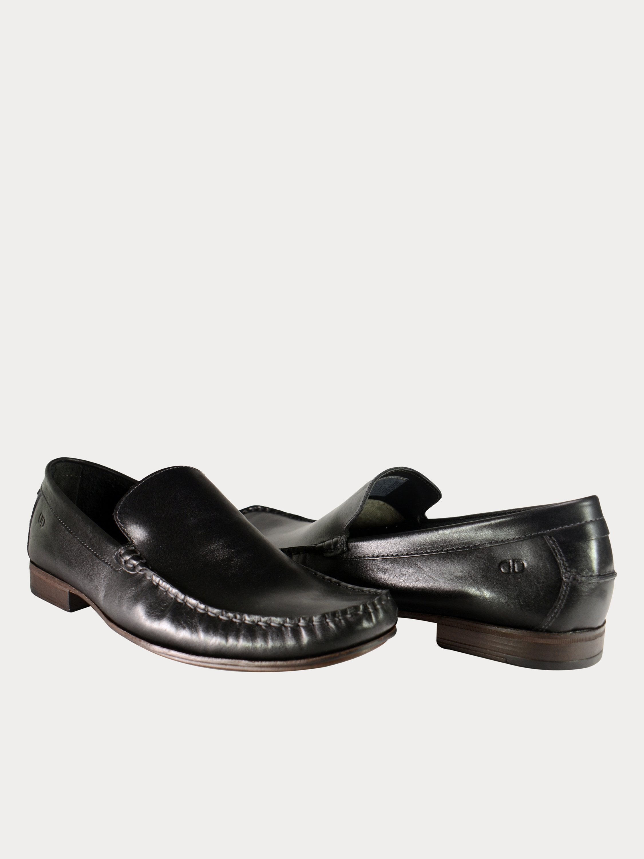 Democrata Cruiser Men's Formal Leather Shoes #color_Black