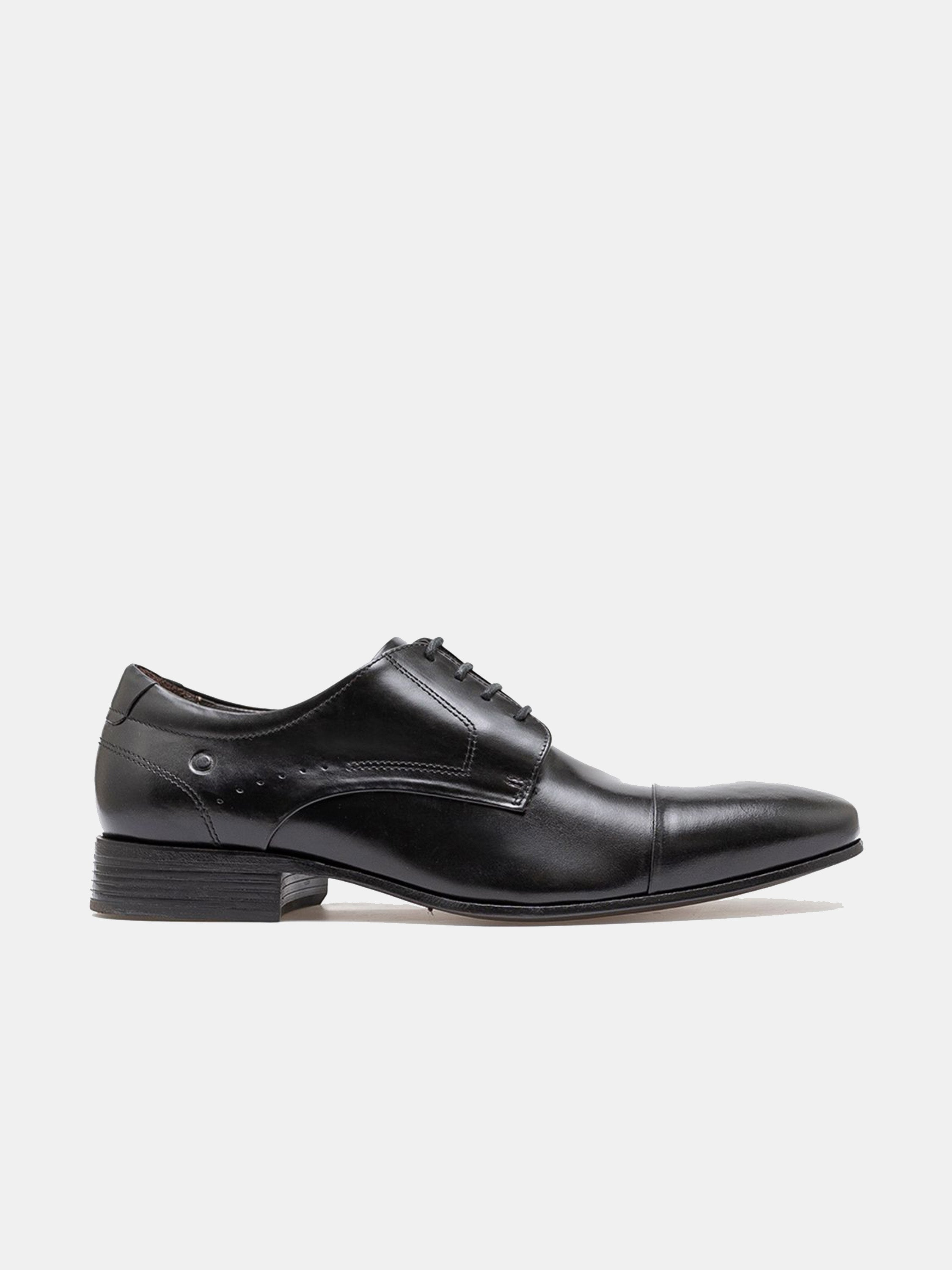 Democrata Men's Metropolitan Caster Leather Sole Shoes #color_Black