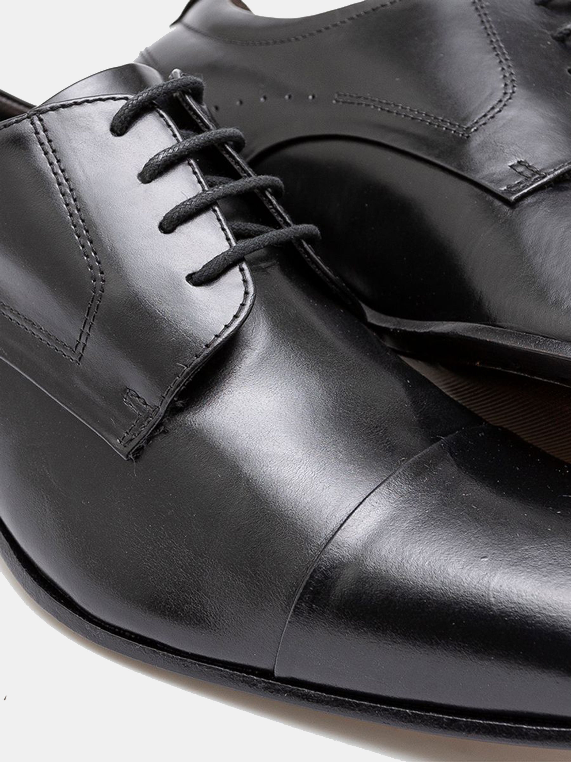 Democrata Men's Metropolitan Caster Leather Sole Shoes #color_Black