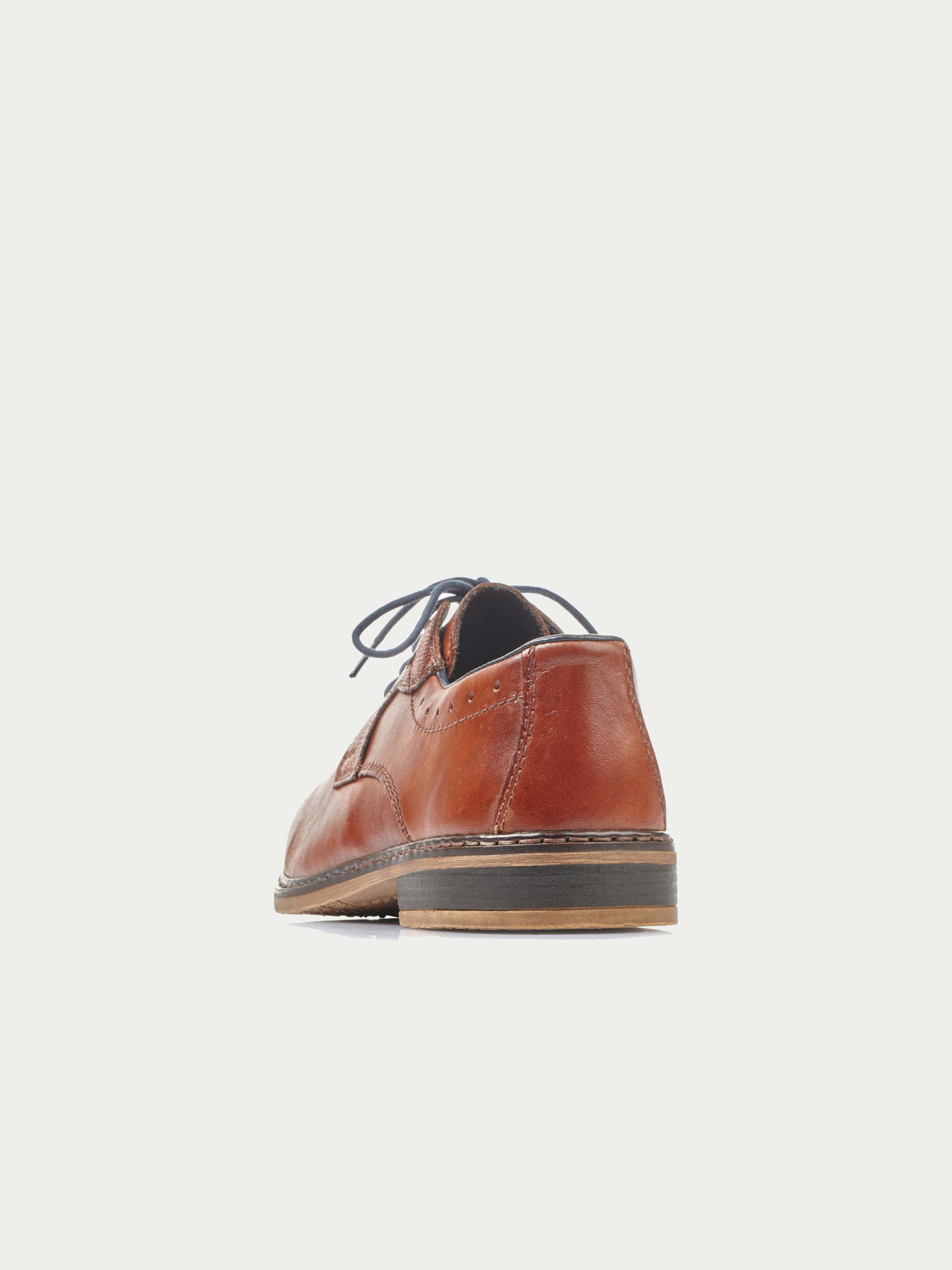 Rieker 11403 Men's Derby Formal Leather Shoes #color_Brown