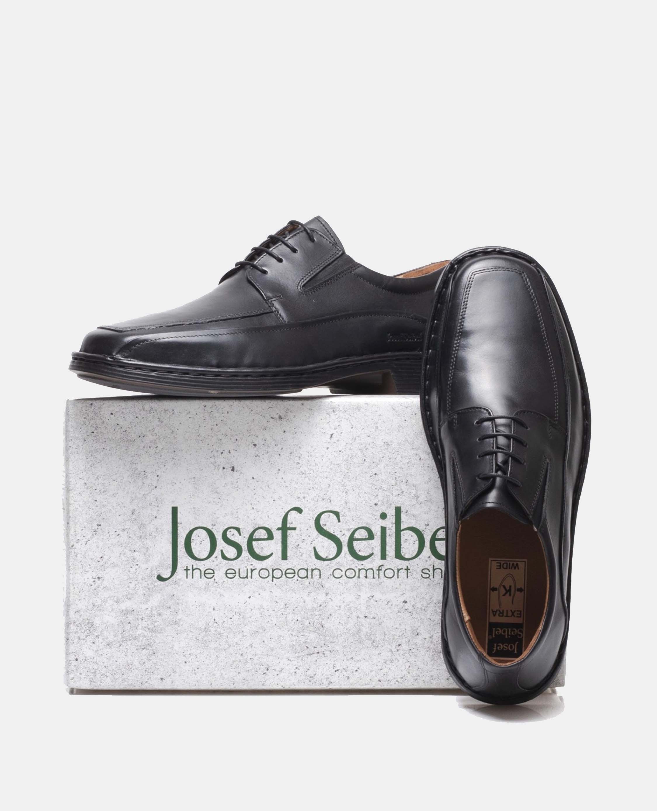 Josef Seibel Brian Men's Lace Up Shoes #color_Black