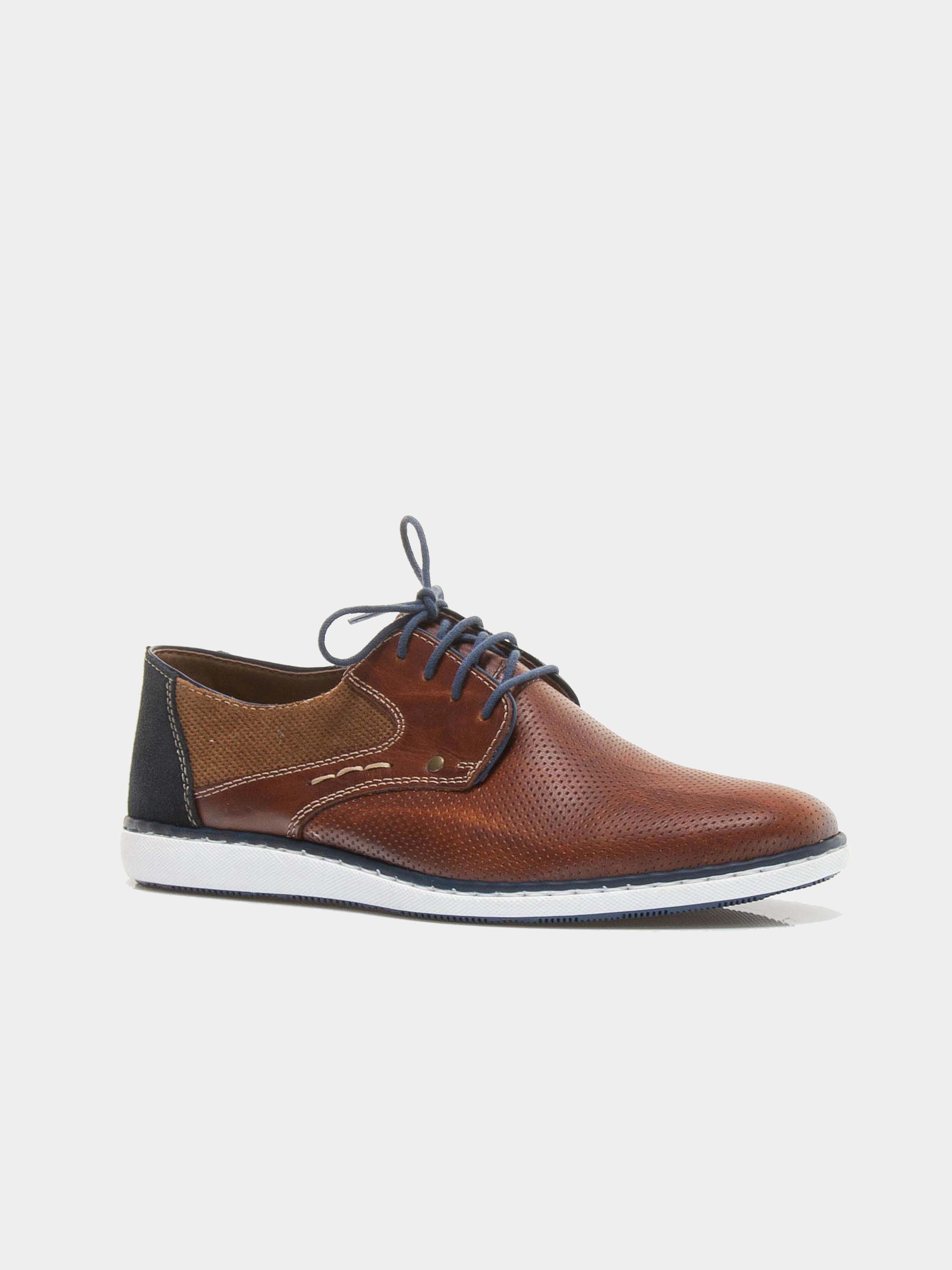 Rieker 17824 Men's Lace Up Shoes #color_Brown