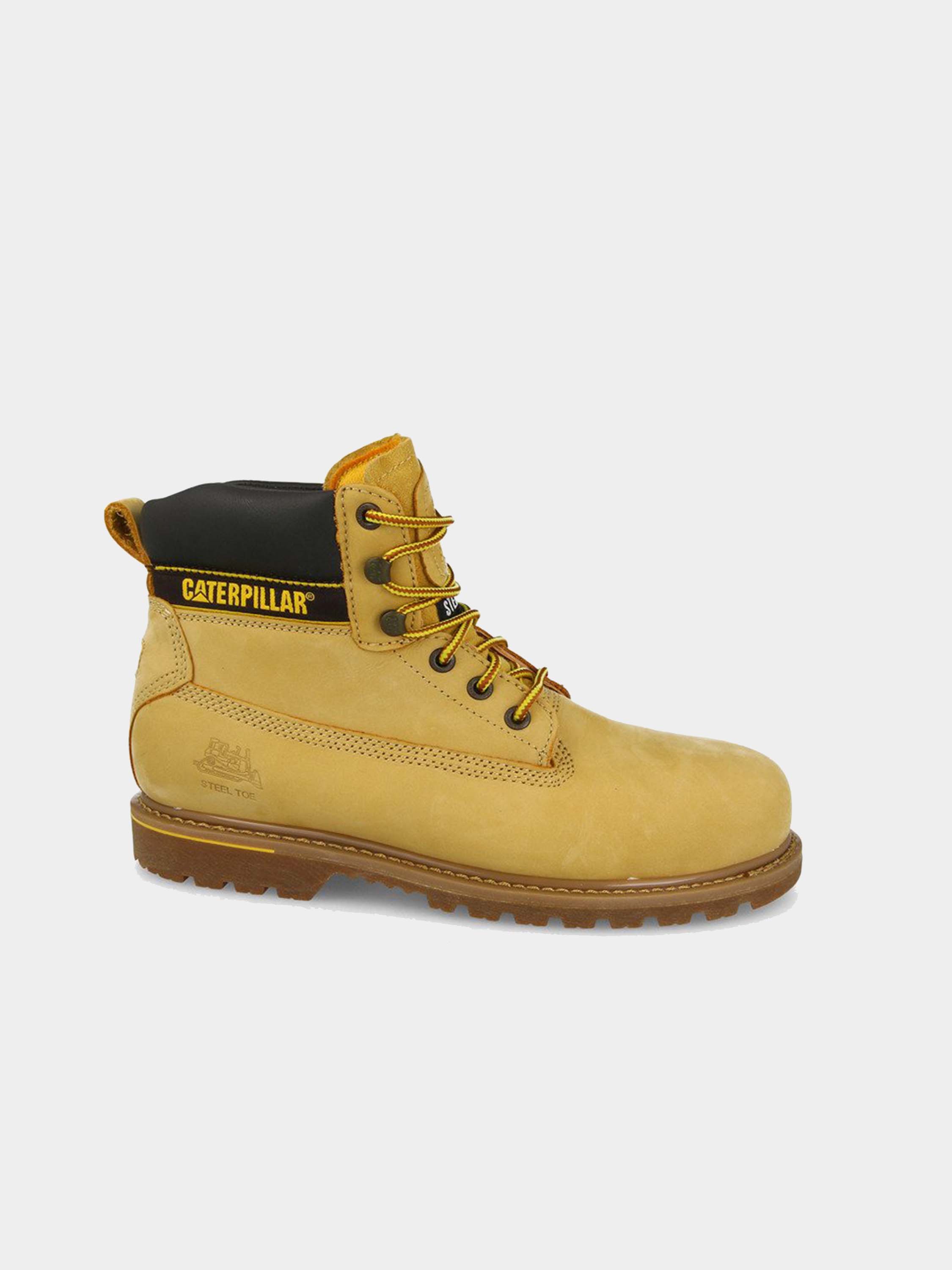 Caterpillar Men's Holton Steel Toe S3 HRO SRC Work Boot #color_Yellow