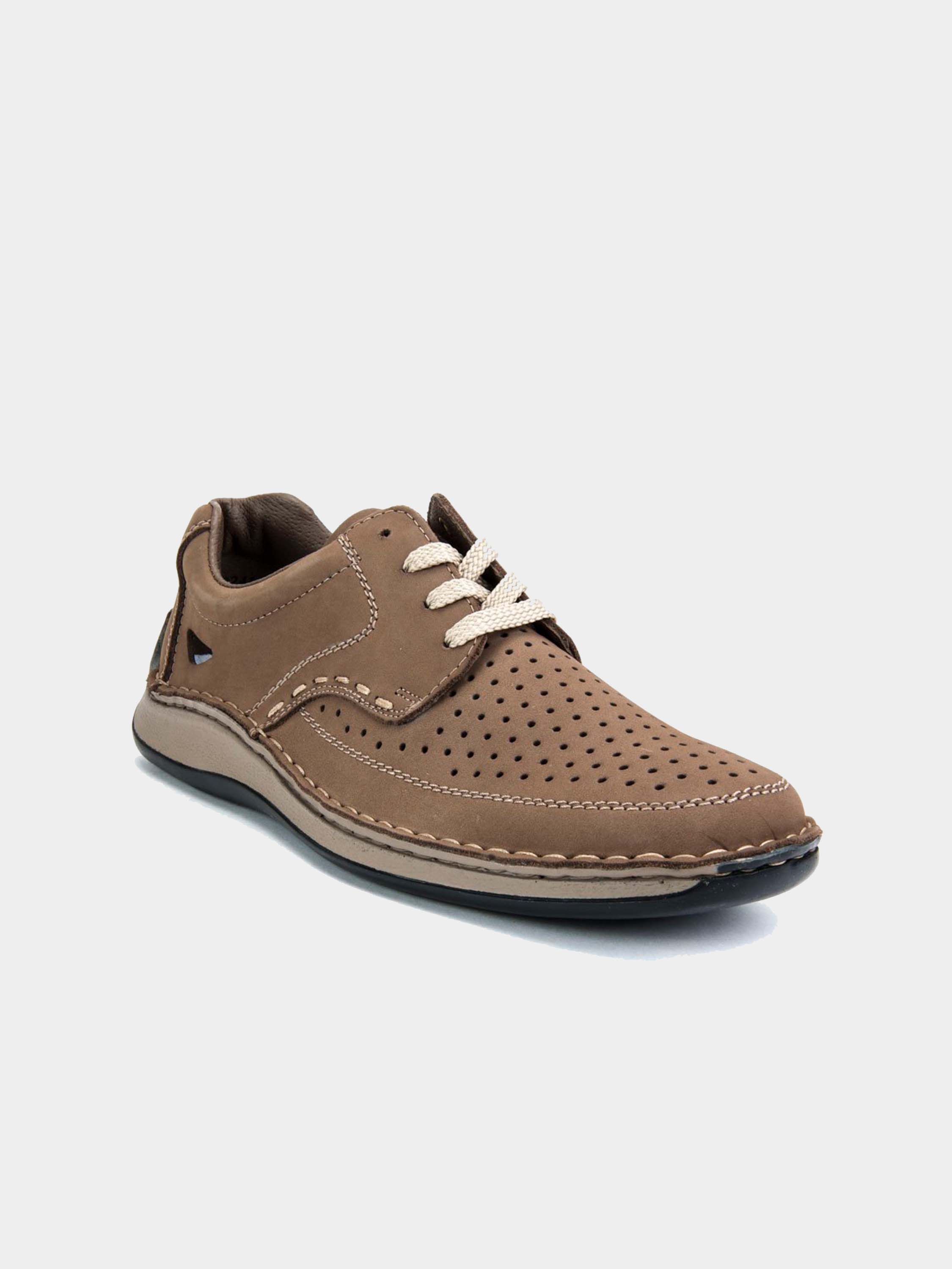 Rieker 05237 Men's Casual Lace Up Shoes #color_Brown
