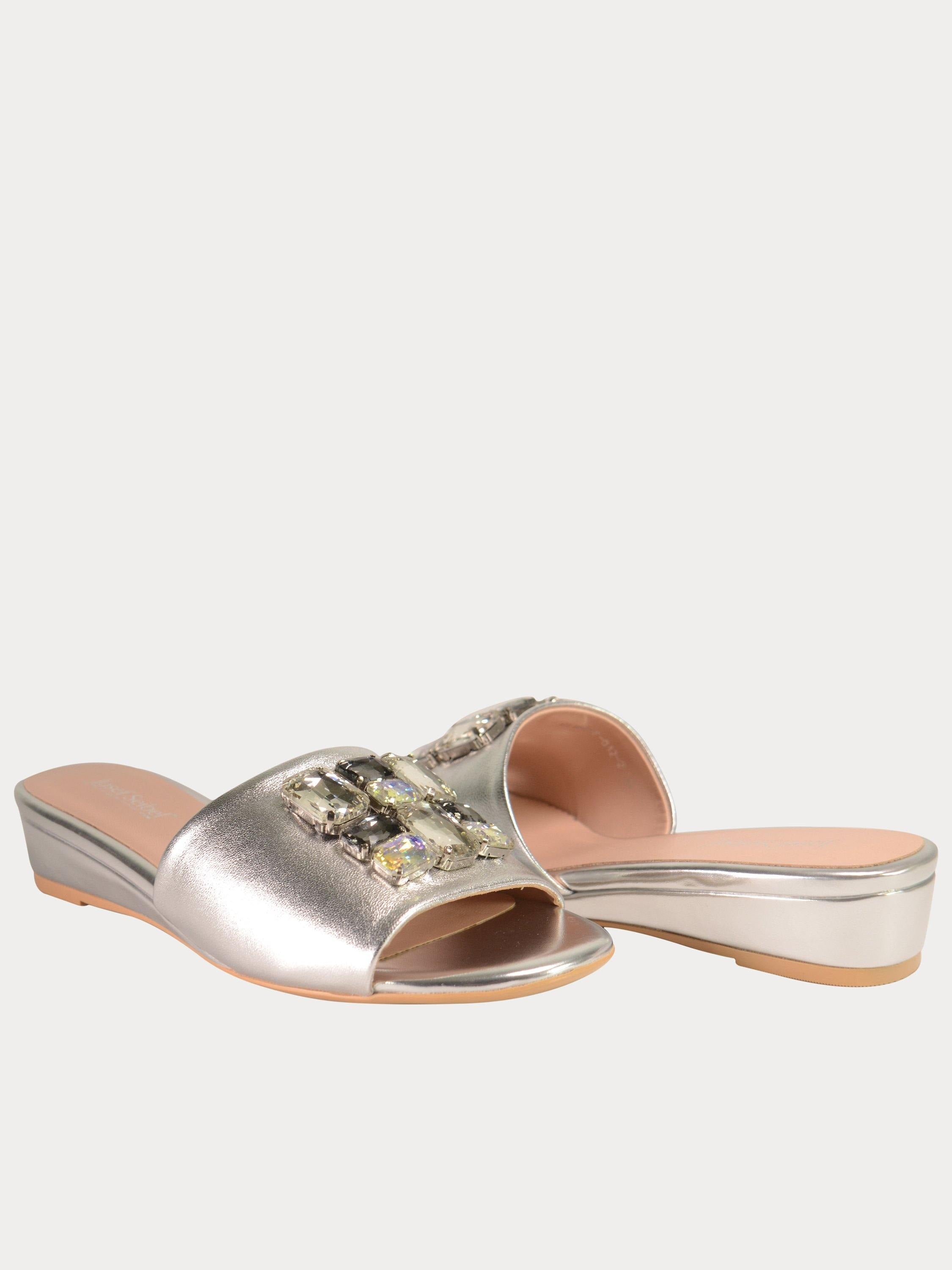Josef Seibel Emerald Buckle Women Sandals #color_Silver