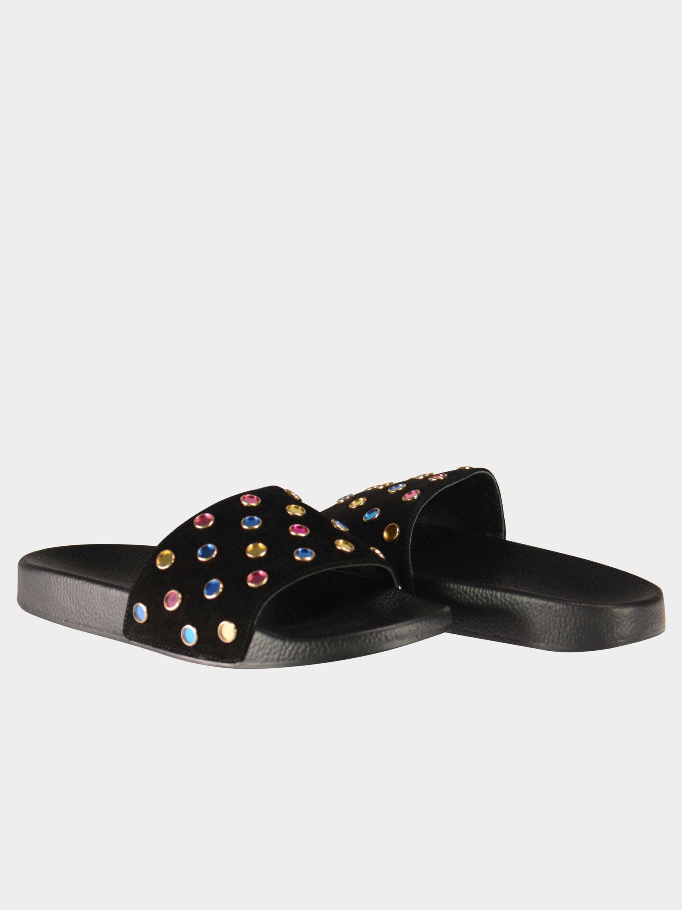 Josef Seibel Gems Flat Sandals #color_Black