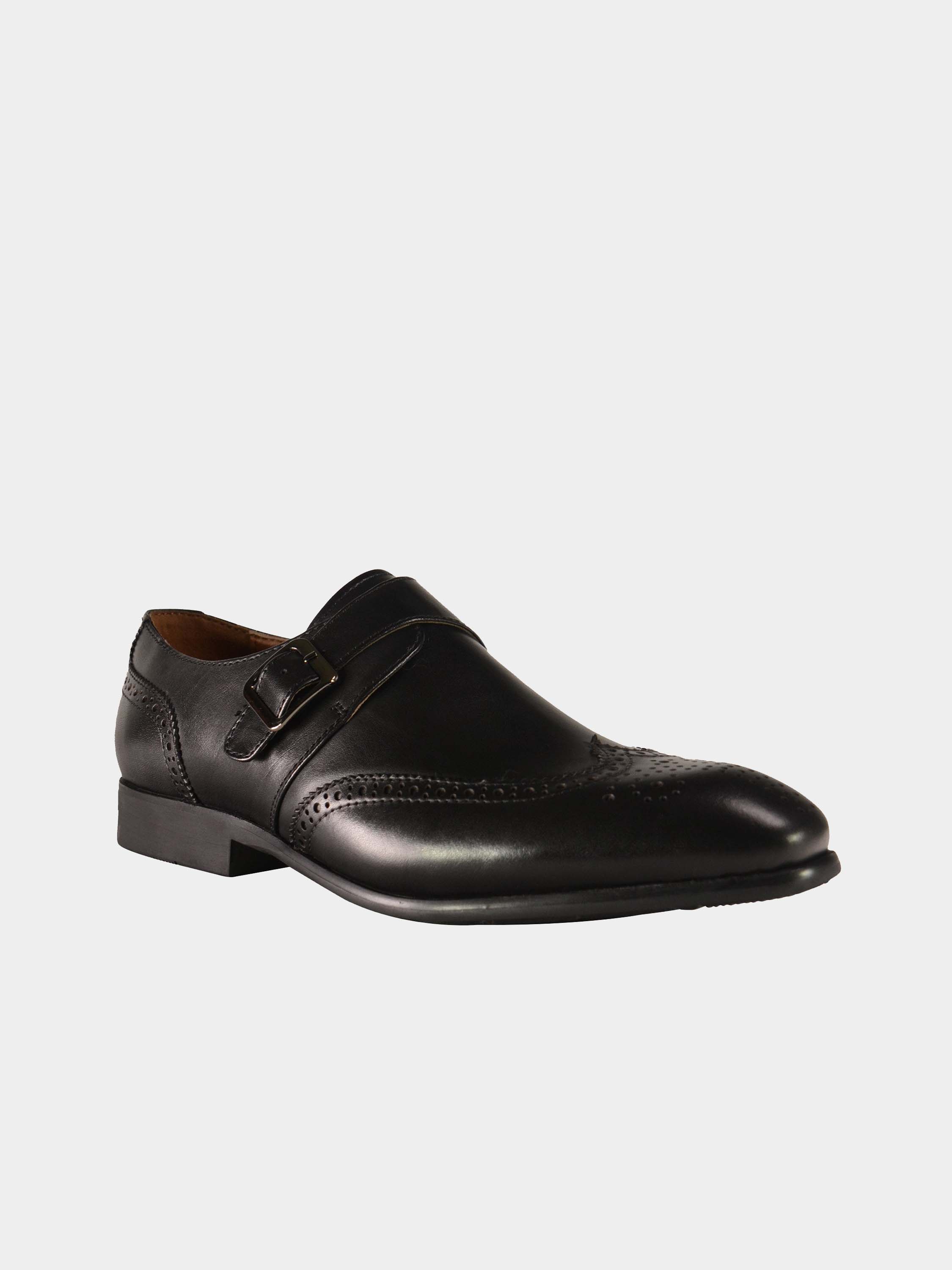 Josef Seibel Men's Monk Strap Shoes #color_Black