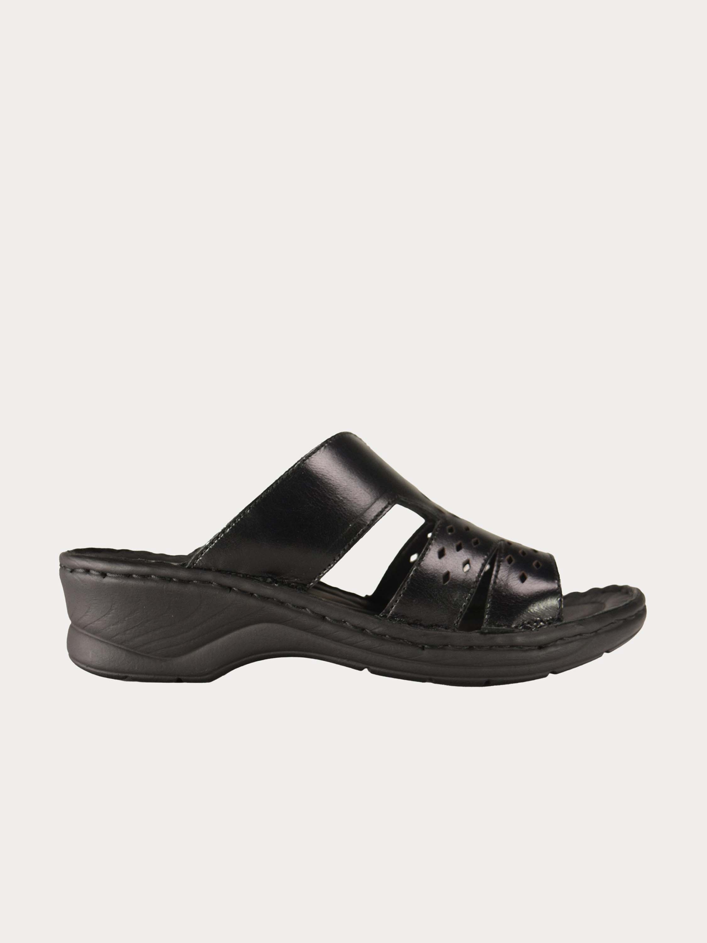 Josef Seibel Women Slider Casual Sandals #color_Black