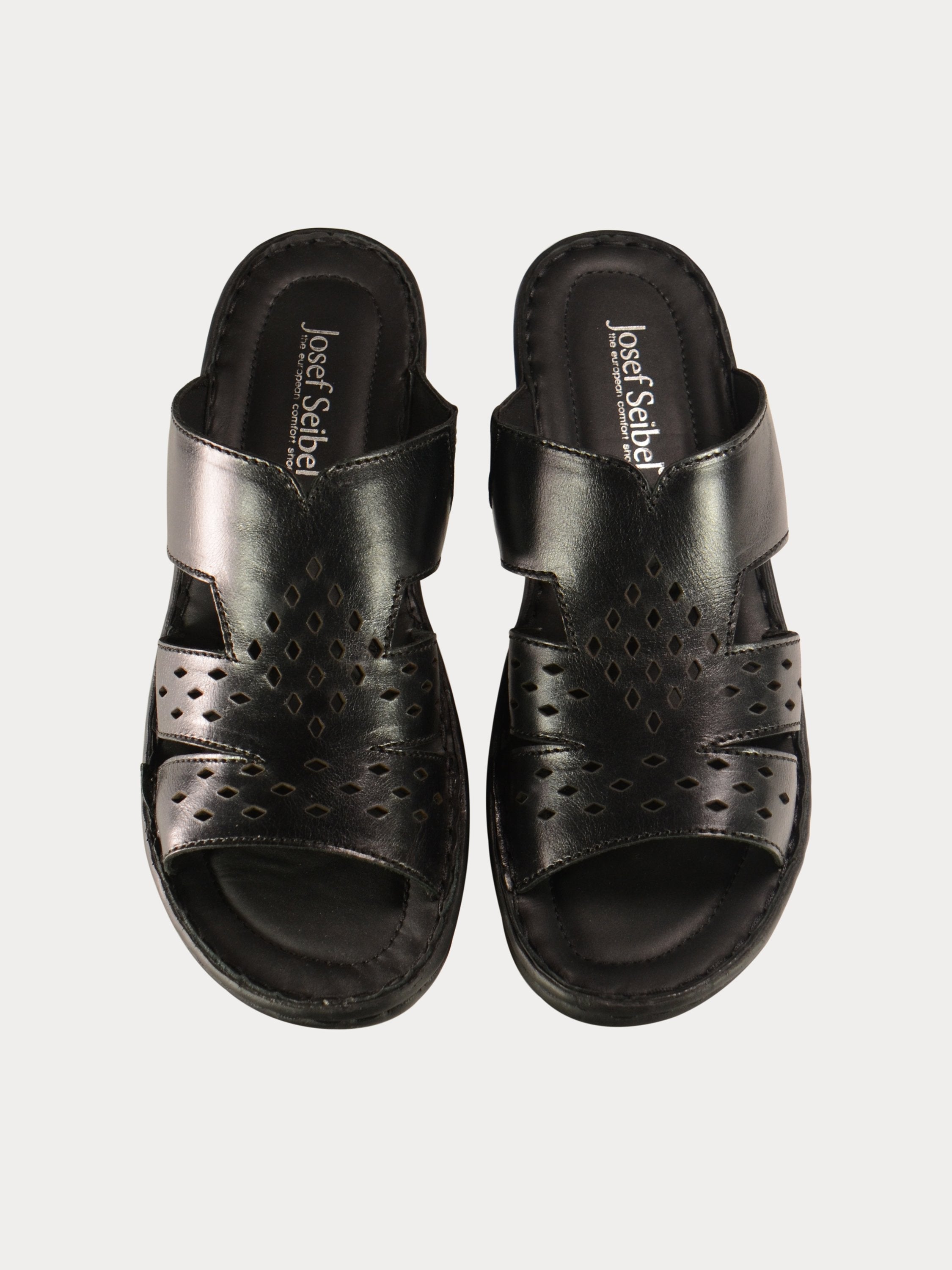 Josef Seibel Women Slider Casual Sandals #color_Black