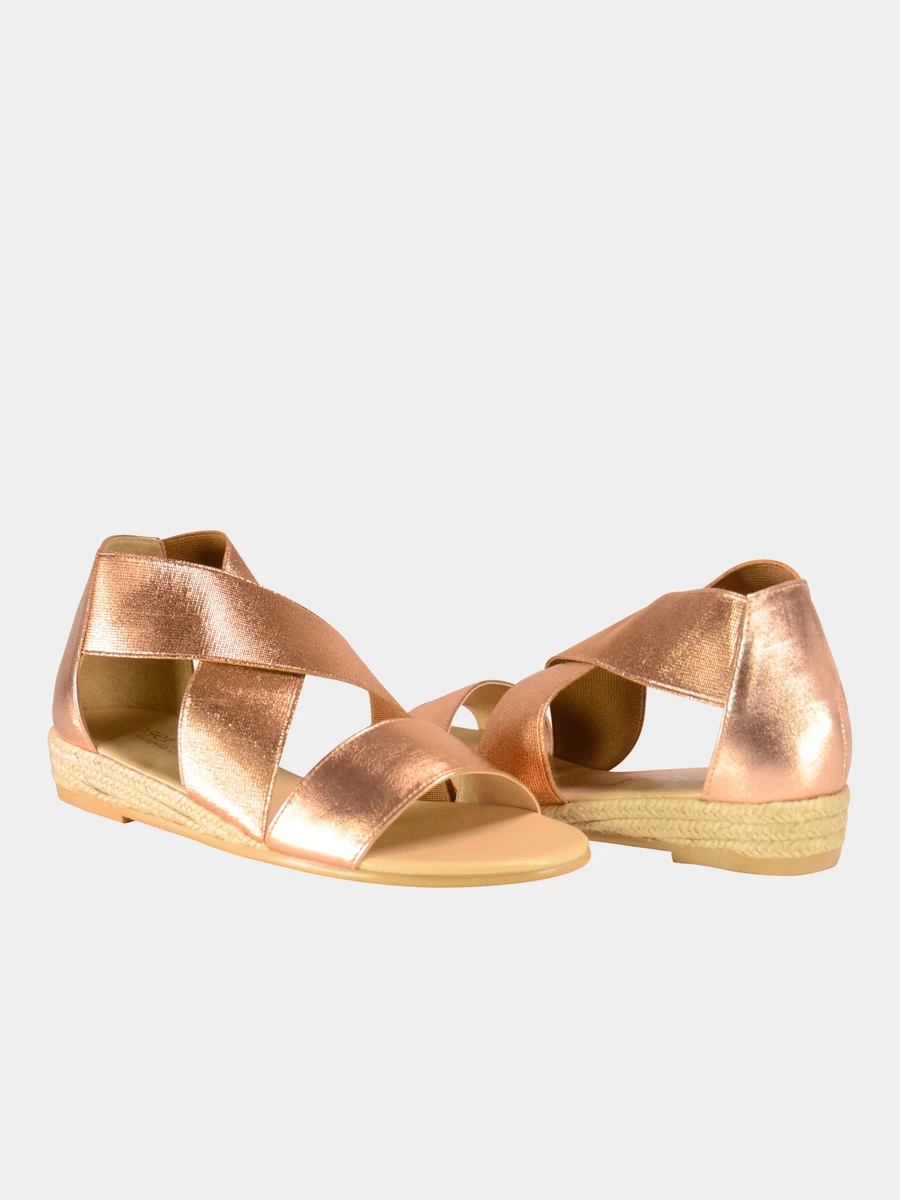 Josef Seibel Women Back Strap Pull On Sandals #color_Gold
