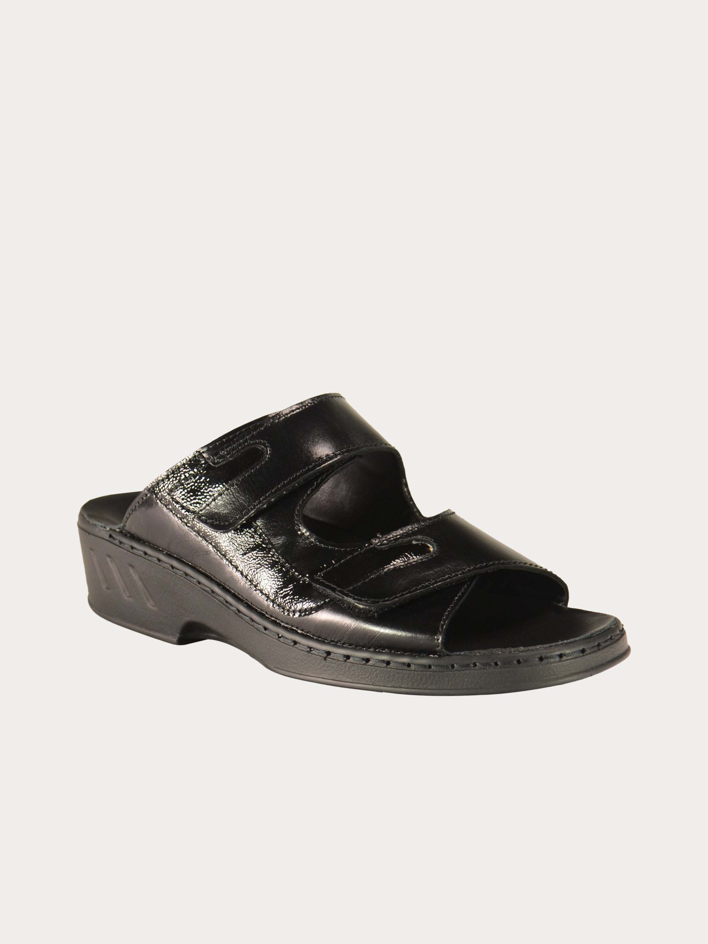 Josef Seibel Women's Casual Slider Sandals #color_Black