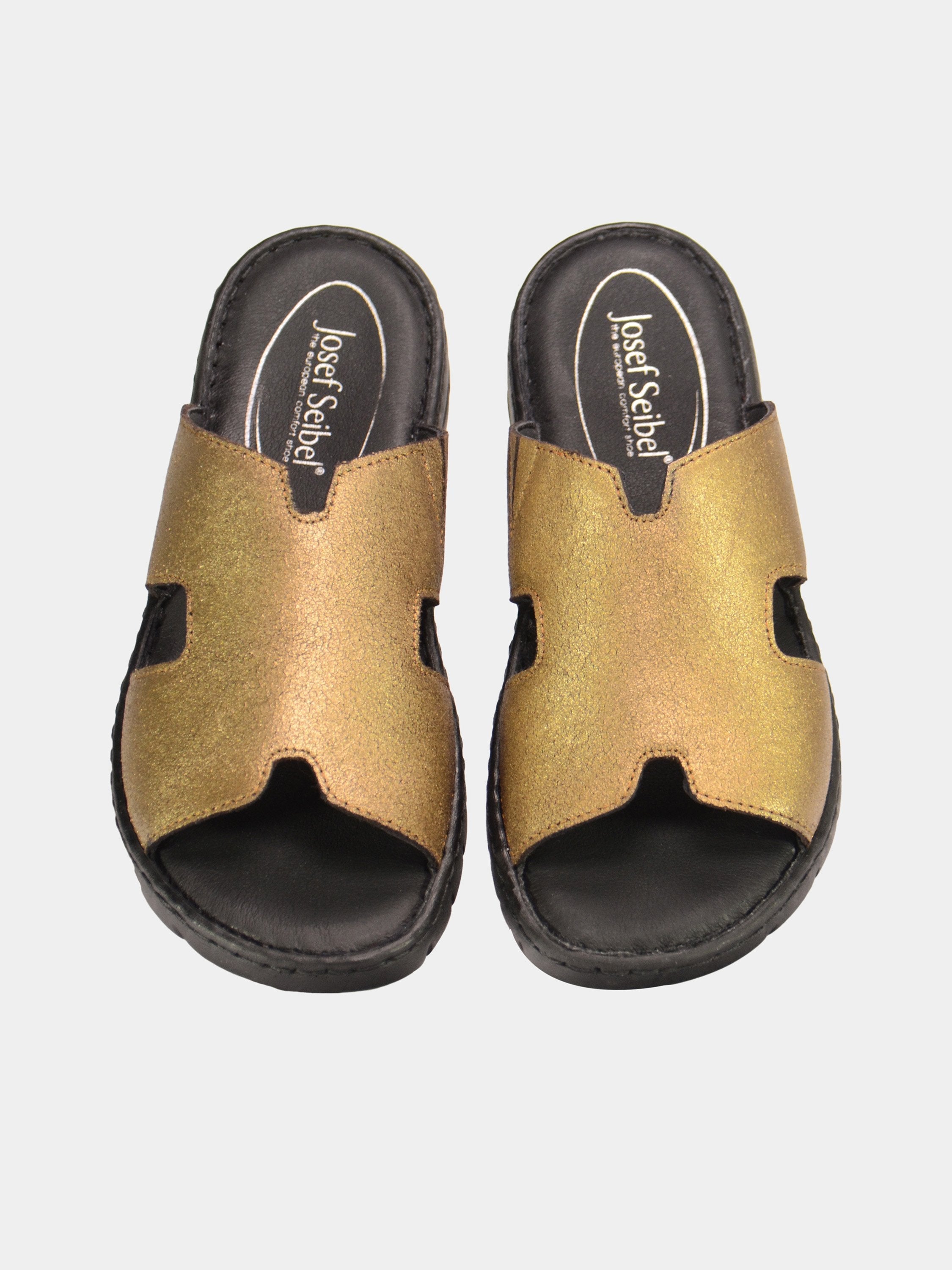 Josef Seibel Women's Classic Slider Sandals #color_Gold