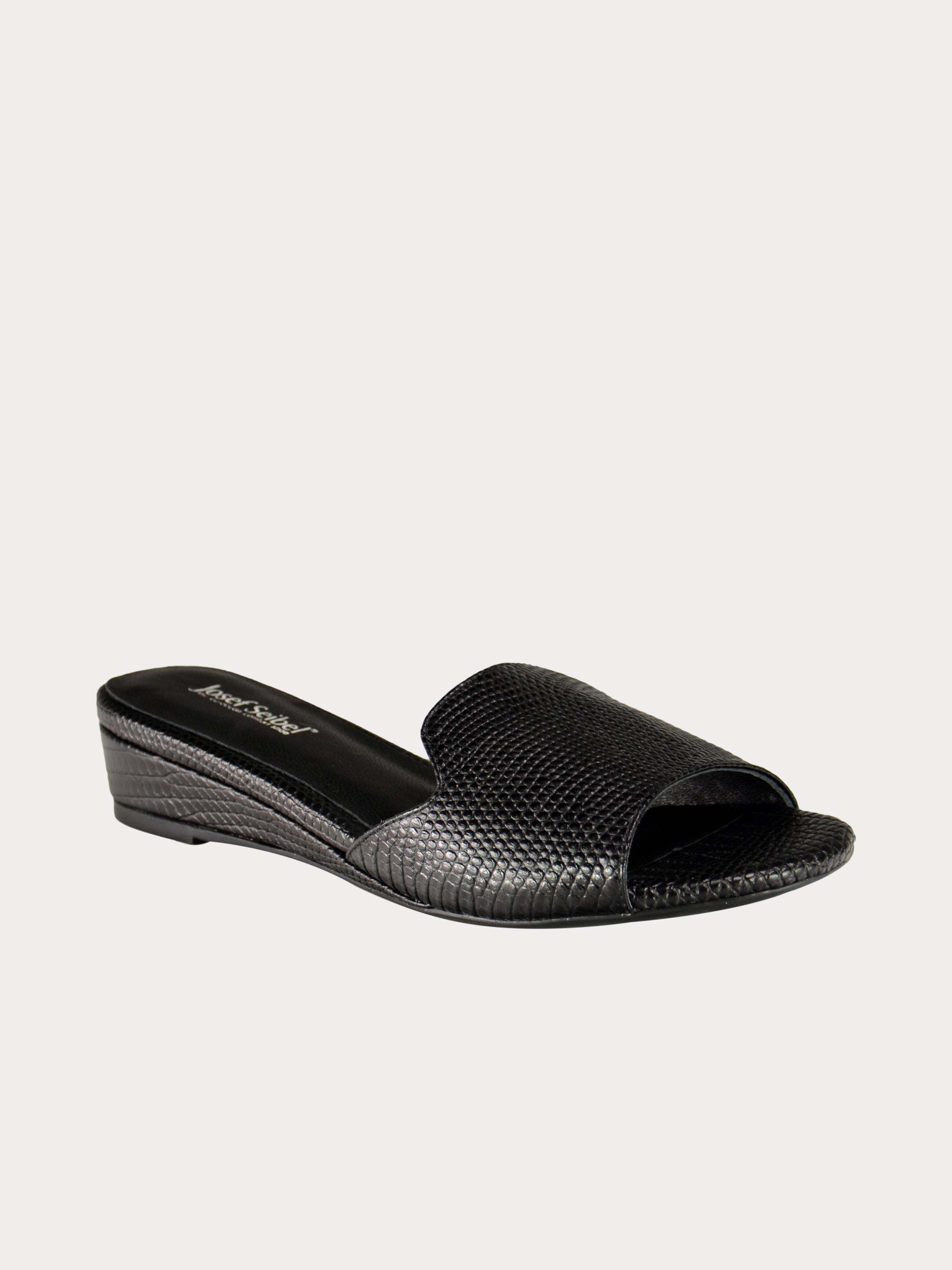 Josef Seibel Women's Micro Sandals #color_Black