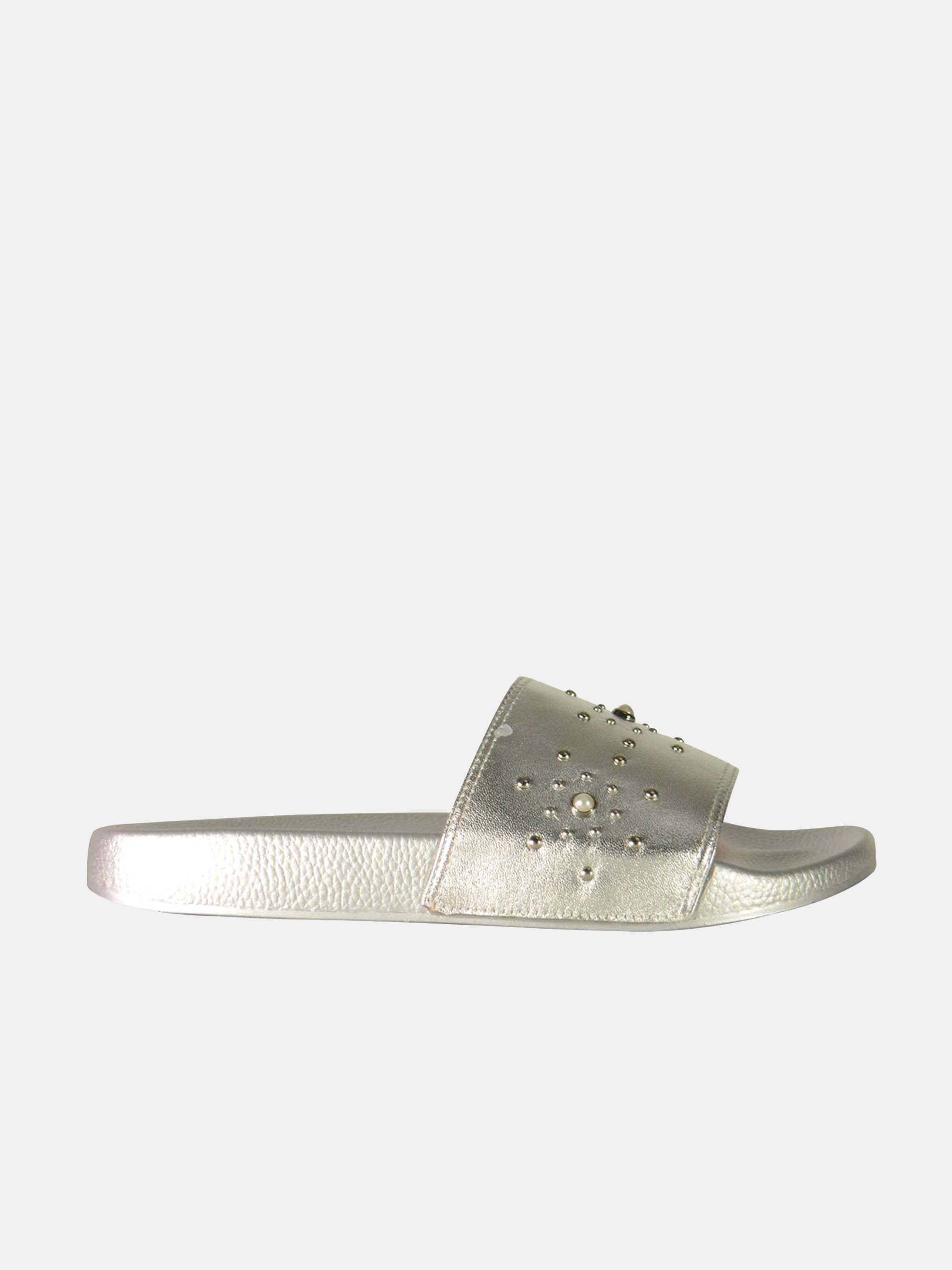 Josef Seibel Women's Star Studded Flat Sandals #color_Silver