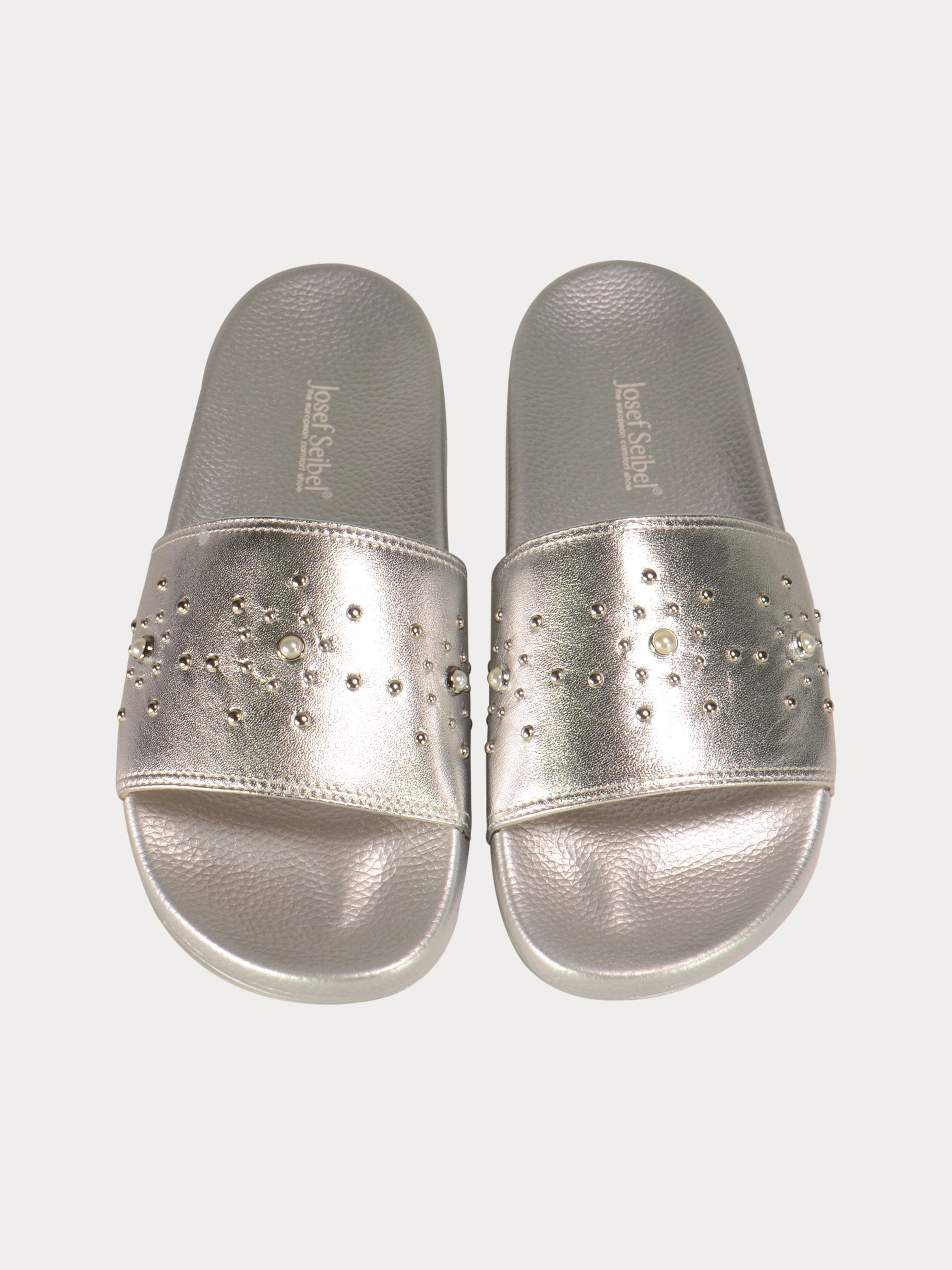 Josef Seibel Women's Star Studded Flat Sandals #color_Silver