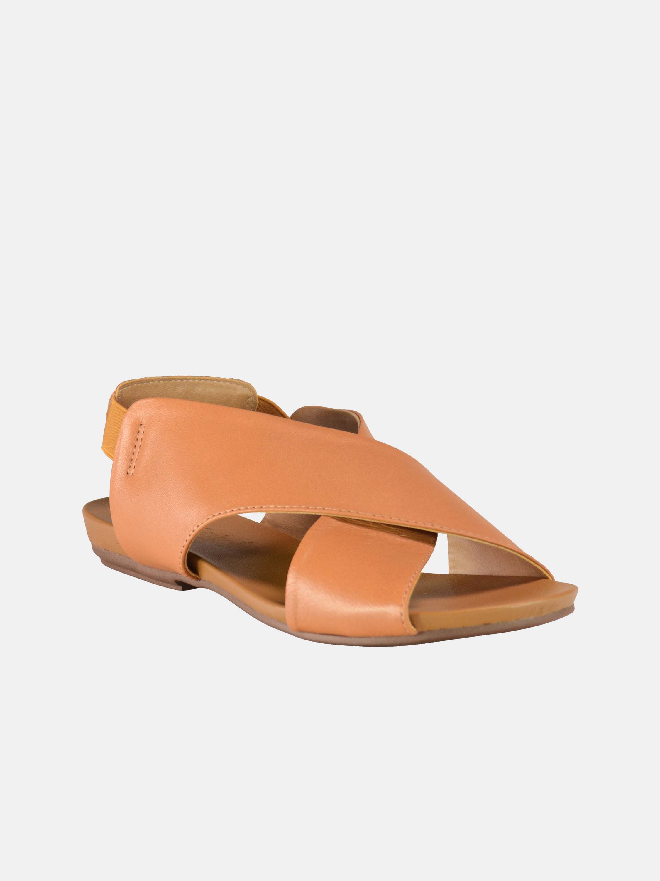 Josef Seibel Women's Back Strap Leather Sandals #color_Brown