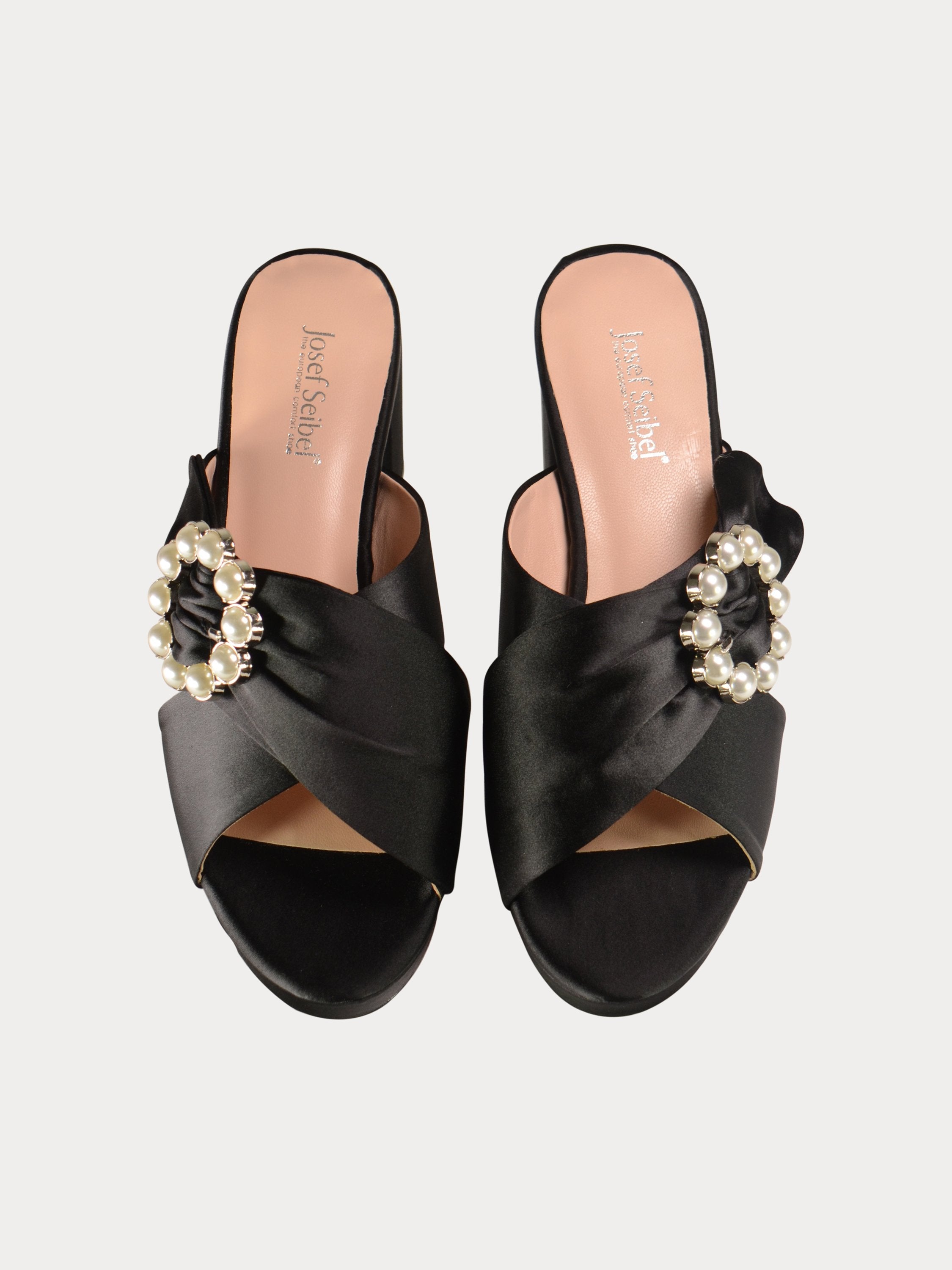 Josef Seibel Women's Textile Heels #color_Black