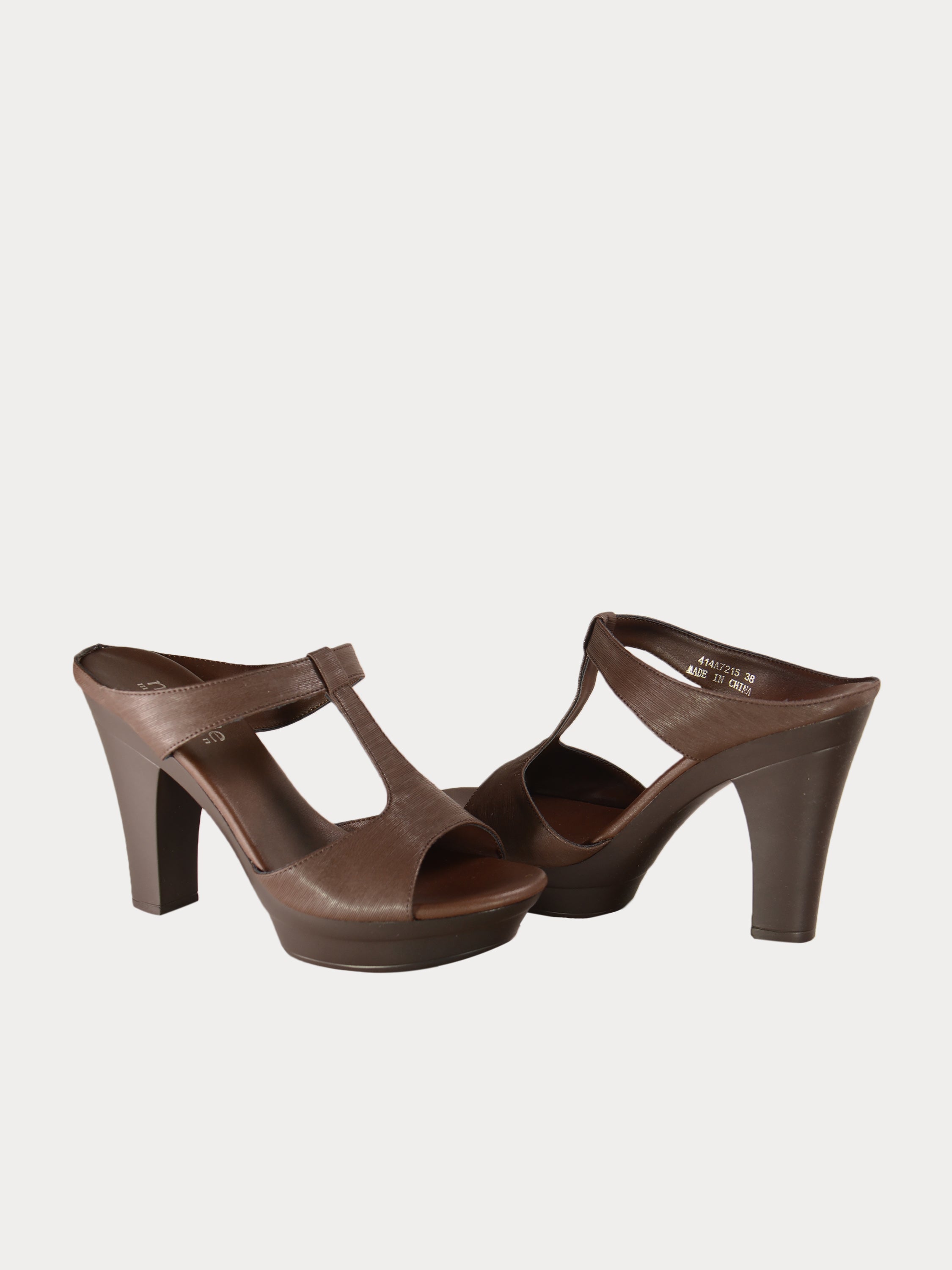 Michelle Morgan 414A7215 Anelize Heeled Sandals #color_Brown