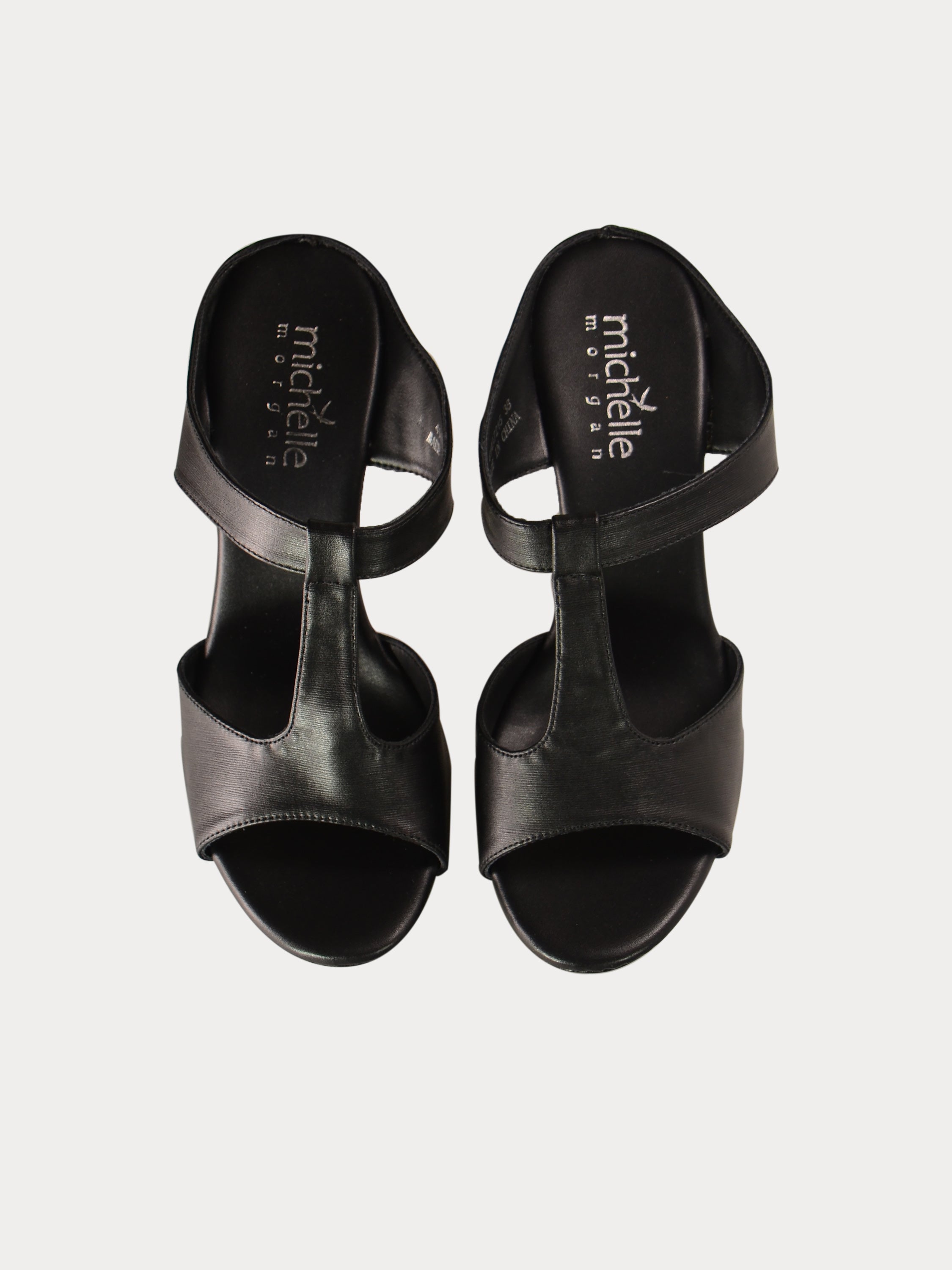 Michelle Morgan 414A7215 Anelize Heeled Sandals #color_Black