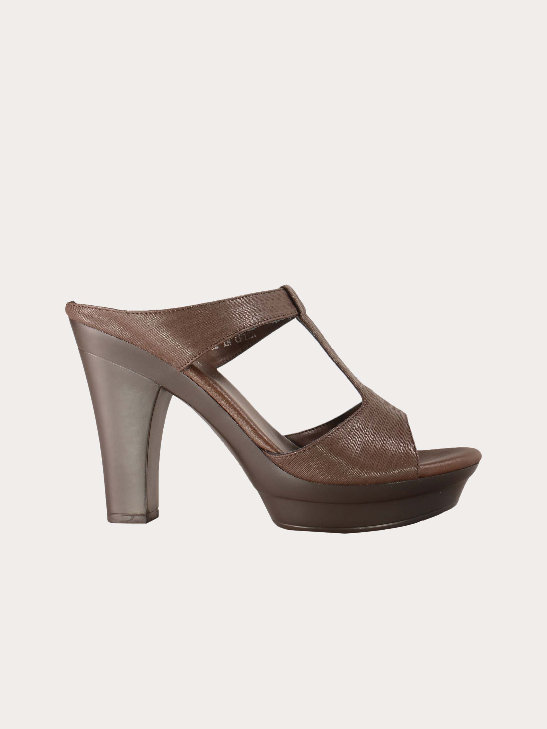 Michelle Morgan 414A7215 Anelize Heeled Sandals #color_Brown