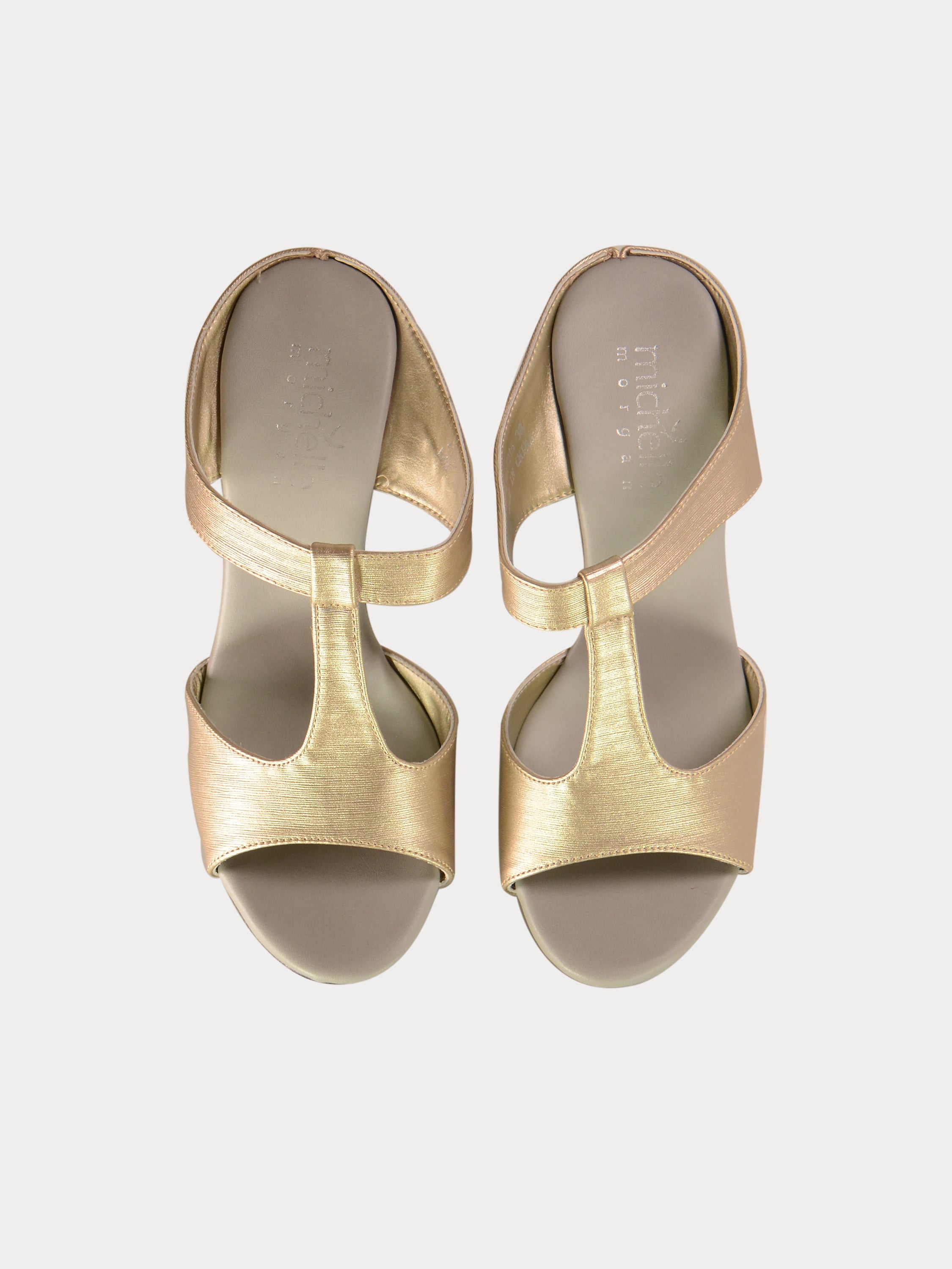 Michelle Morgan 414A7215 Anelize Heeled Sandals #color_Gold