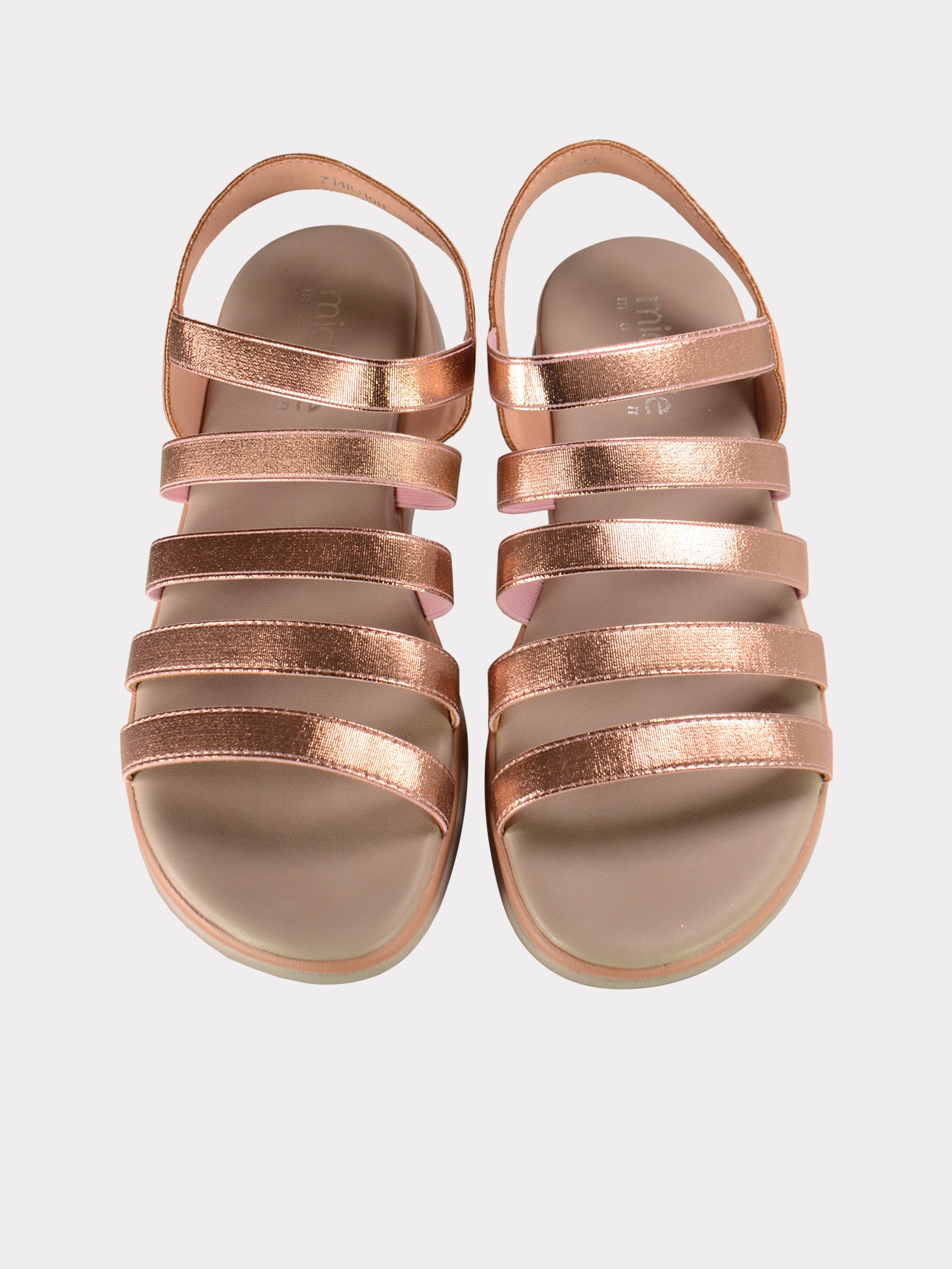 Michelle Morgan Casual Low Heel Back Strap Sandals #color_Pink