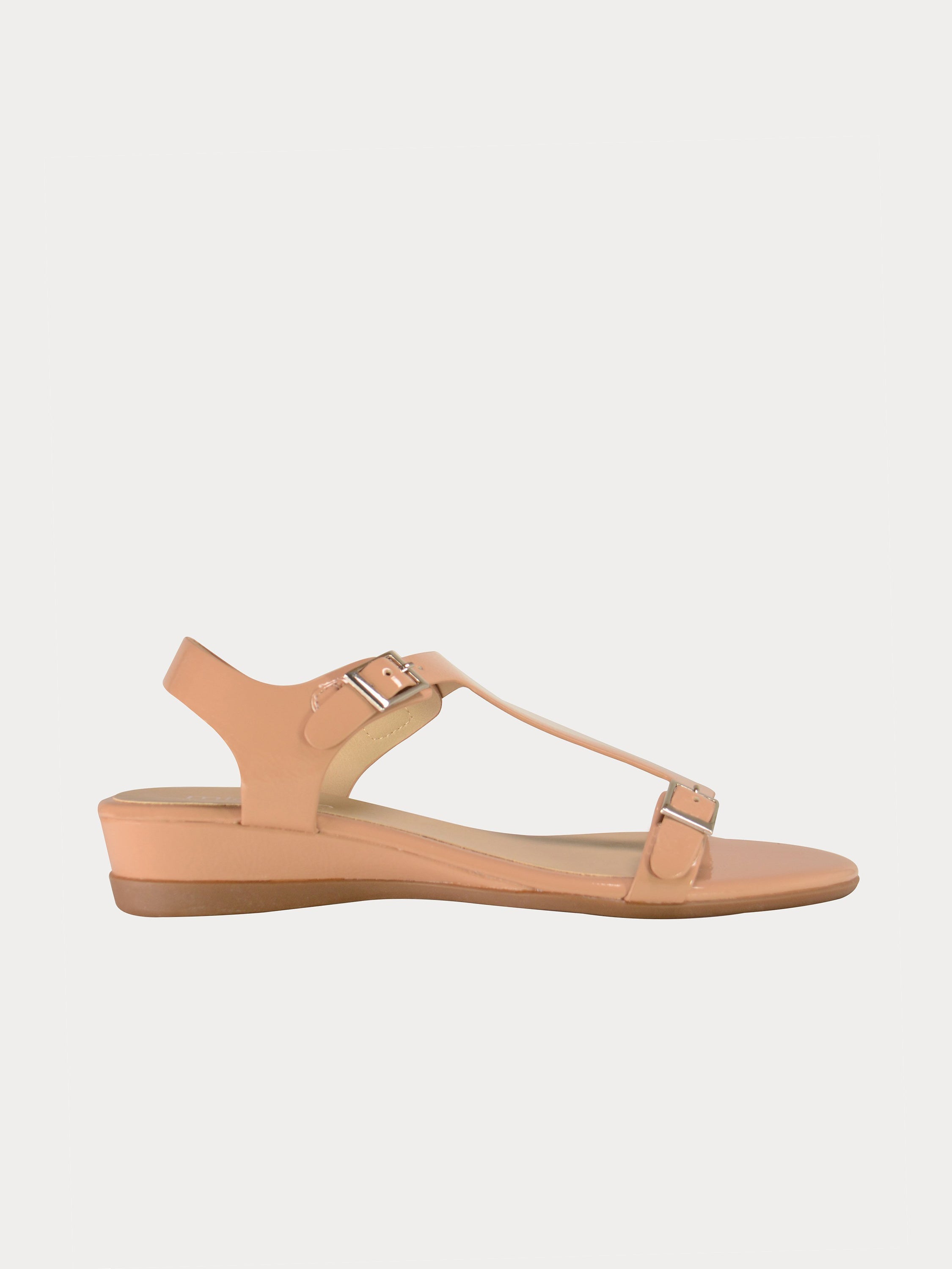 Michelle Morgan 814879 Elegant Patent Back Strap Sandals #color_Pink
