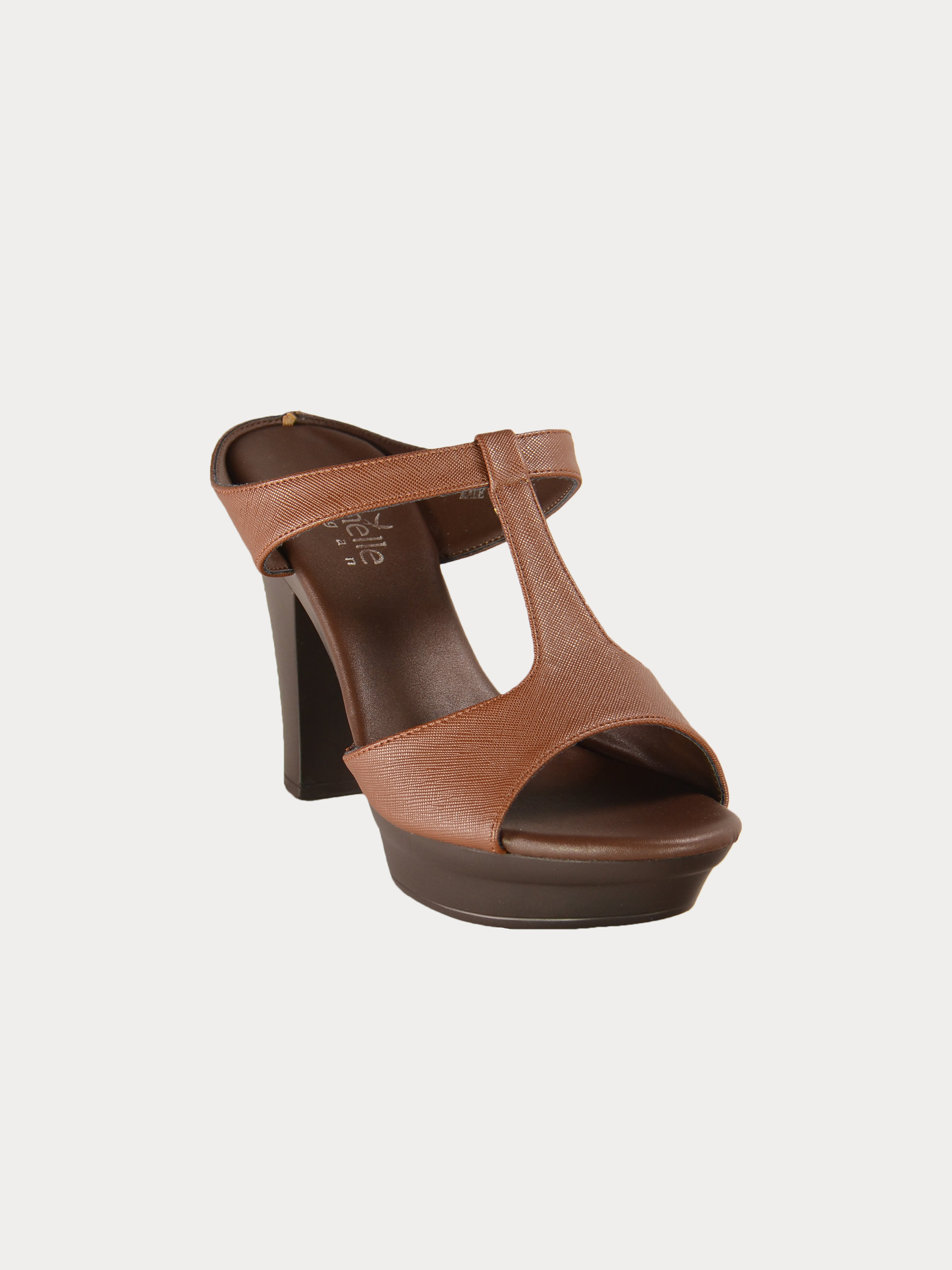 Michelle Morgan 414A7215 Flame Stitch Heeled Sandals #color_Brown