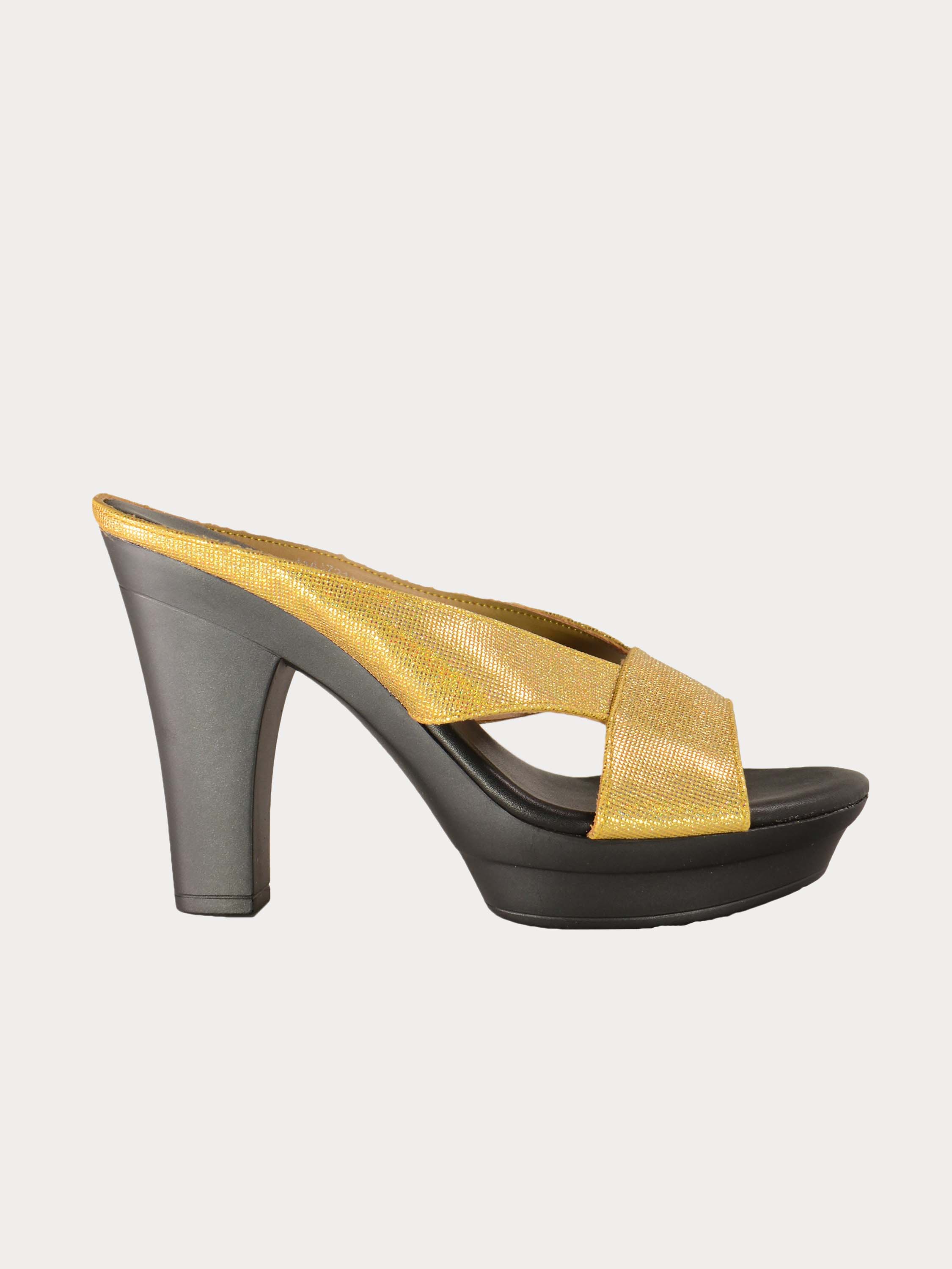 Michelle Morgan 414A7214 Glitzy Heeled Sandals #color_Gold