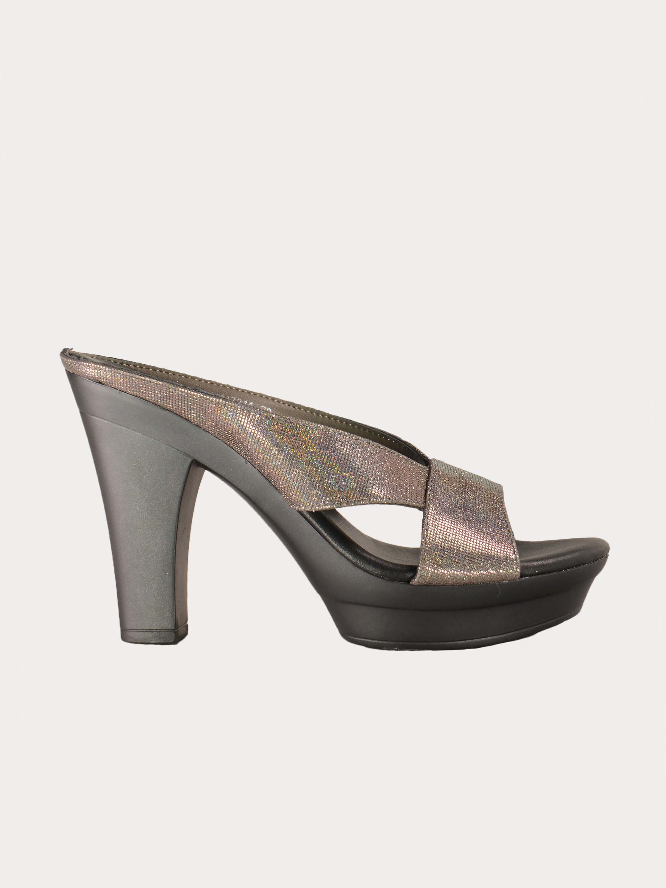Michelle Morgan 414A7214 Glitzy Heeled Sandals #color_Grey