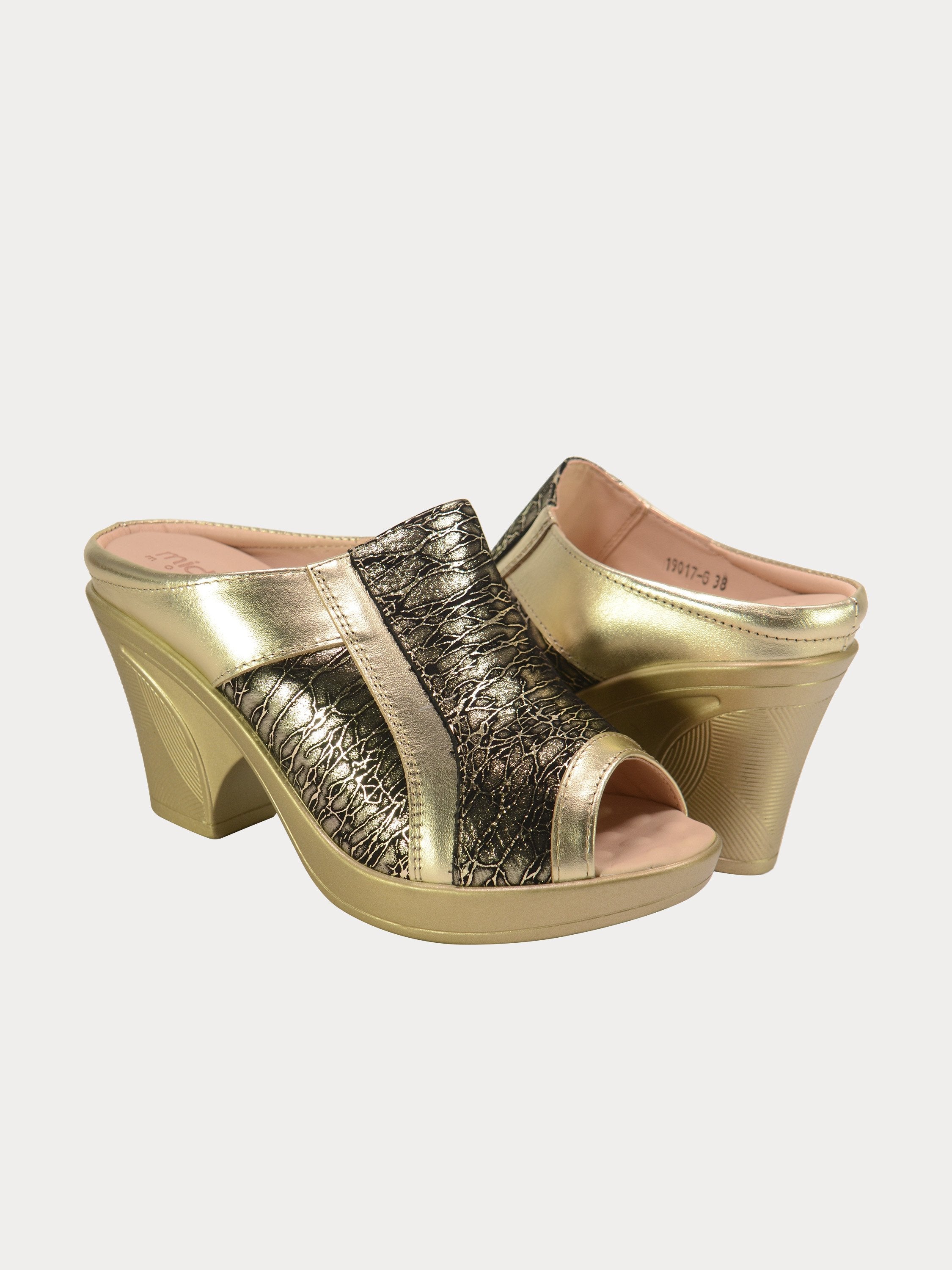 Michelle Morgan 190176 Heels #color_Gold