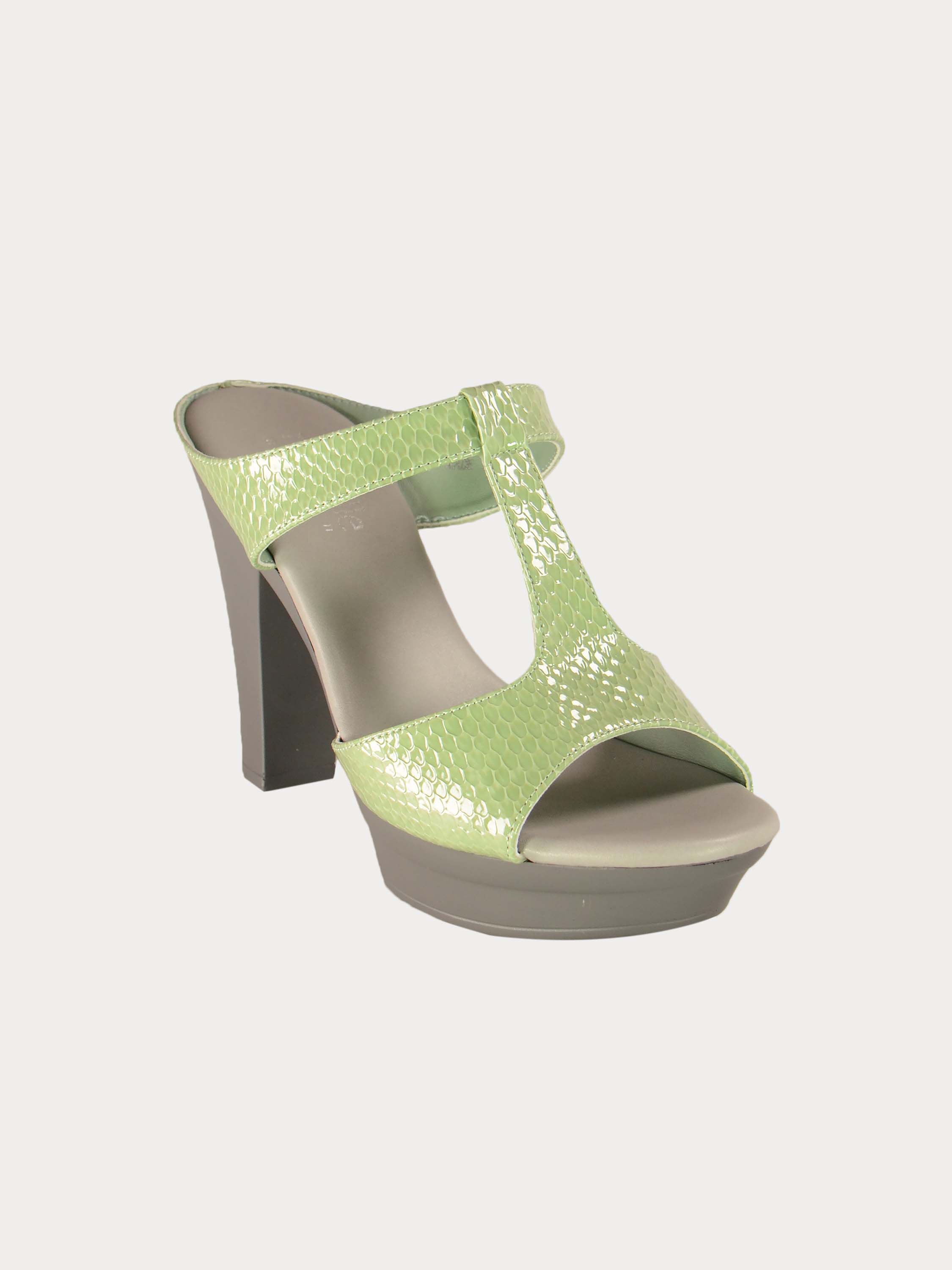 Michelle Morgan 414A7215 Imperial Heeled Sandals #color_Green