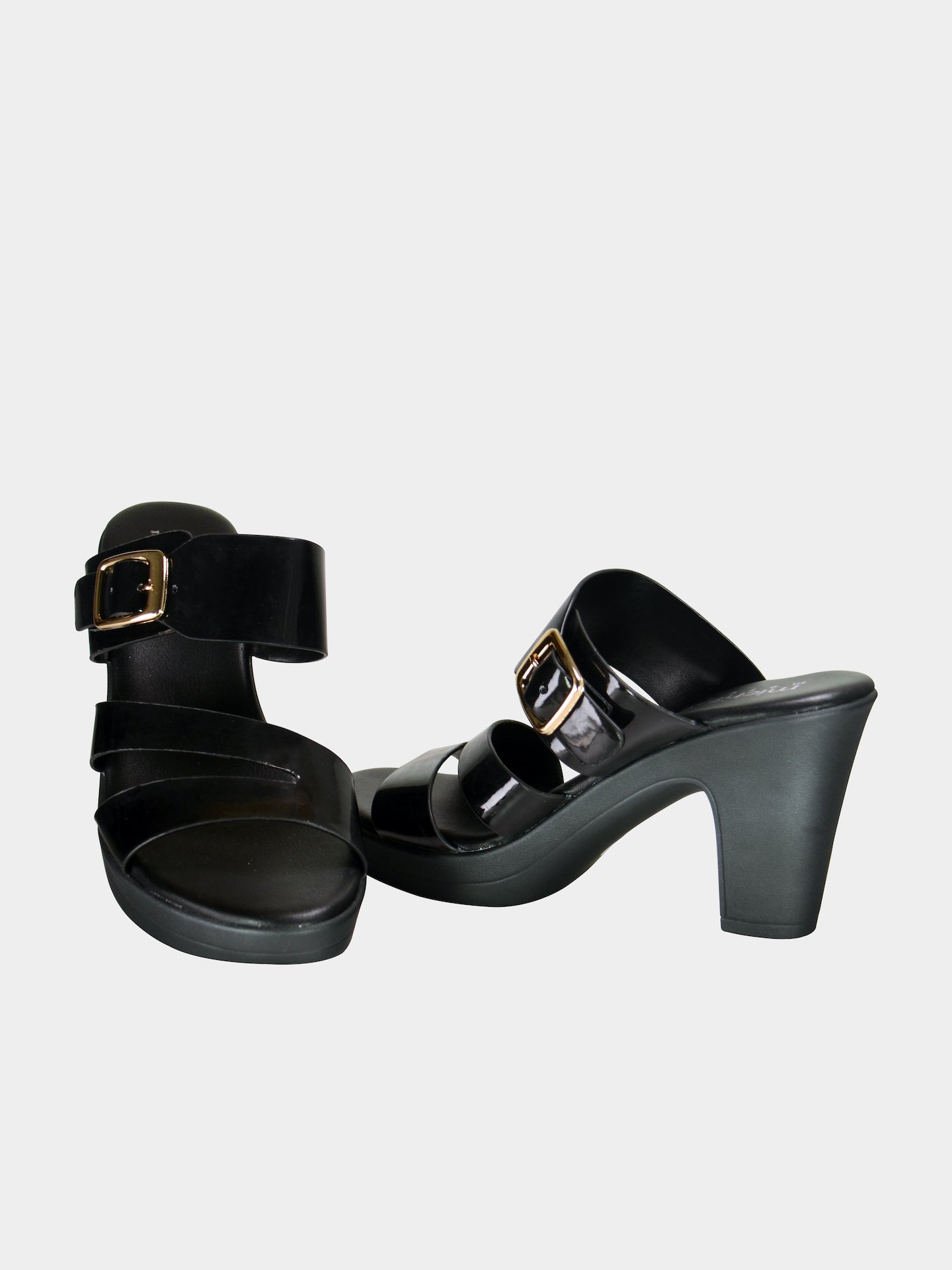 Michelle Morgan 913RJ163 Women's Heeled Sandals #color_Black