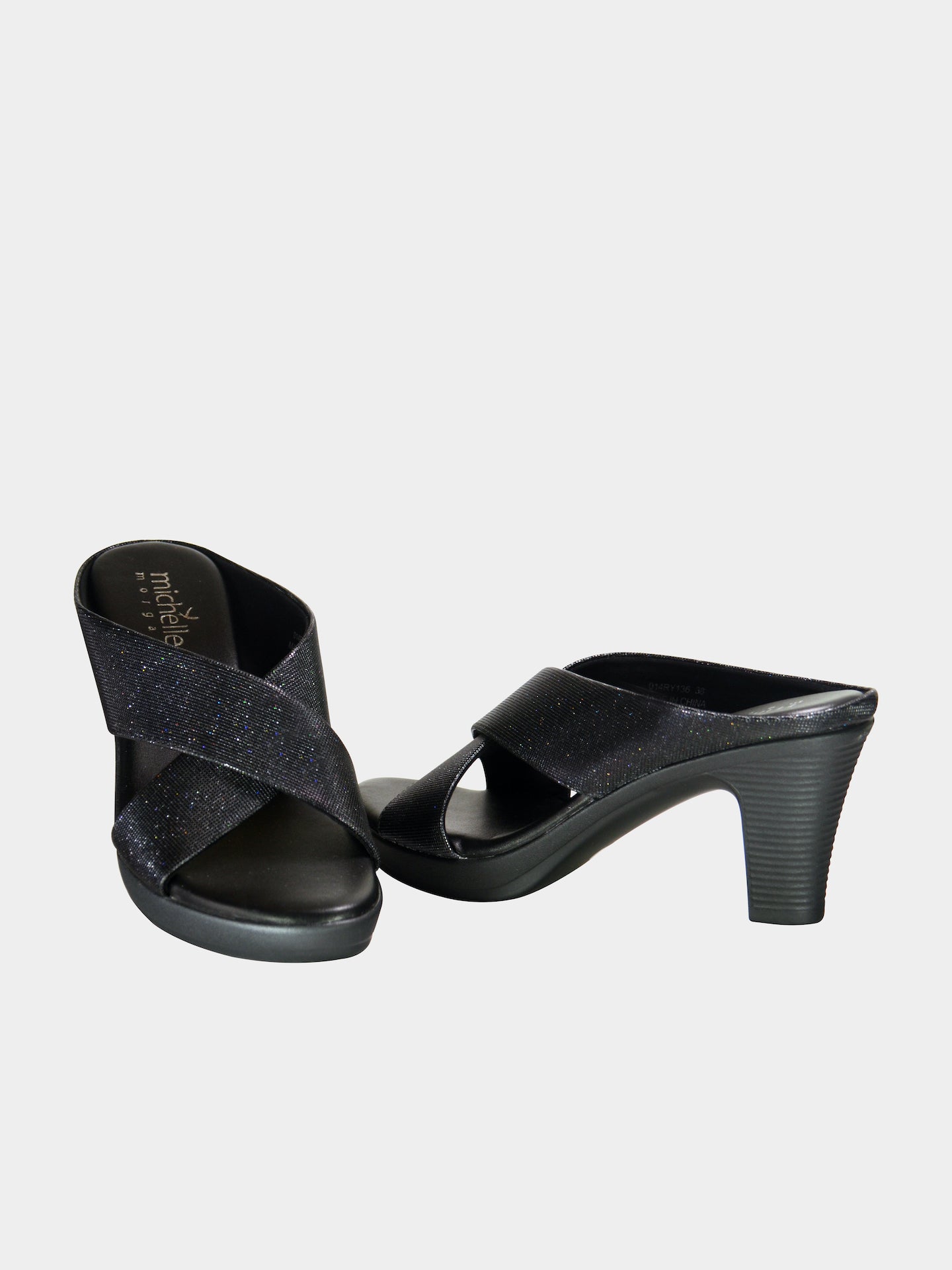 Michelle Morgan 014RY136 Women's Heeled Sandals #color_Black