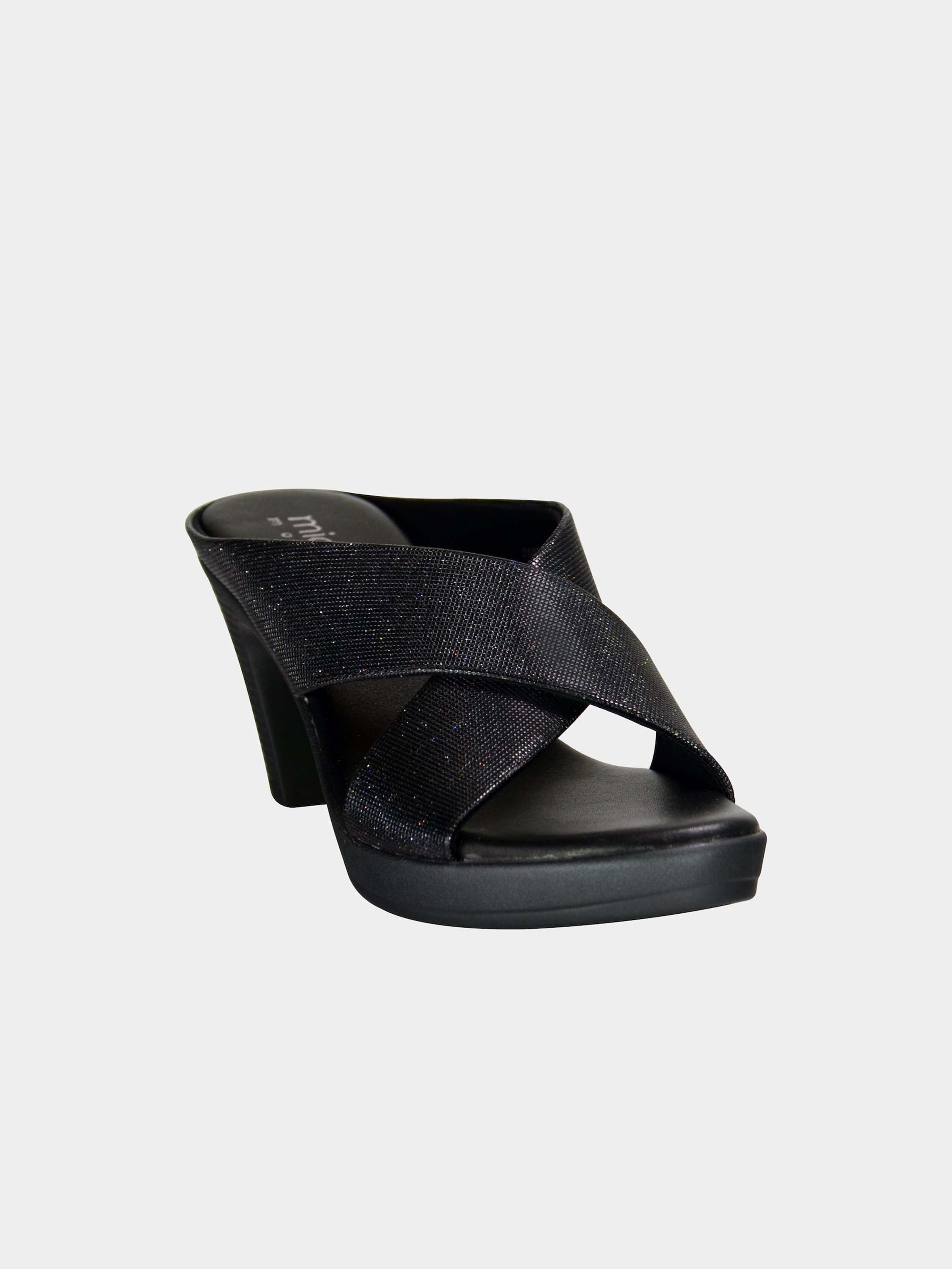 Michelle Morgan 014RY136 Women's Heeled Sandals #color_Black