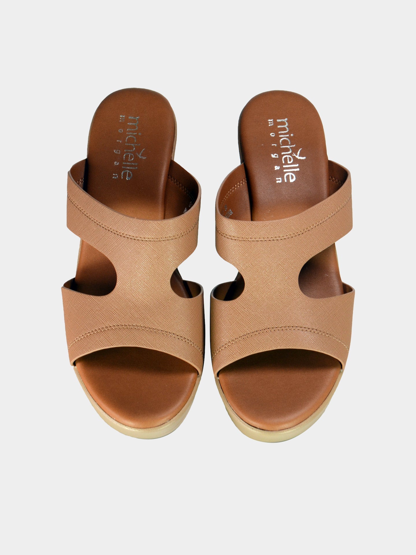 Michelle Morgan 914RJ623 Women's Heeled Sandals #color_Taupe