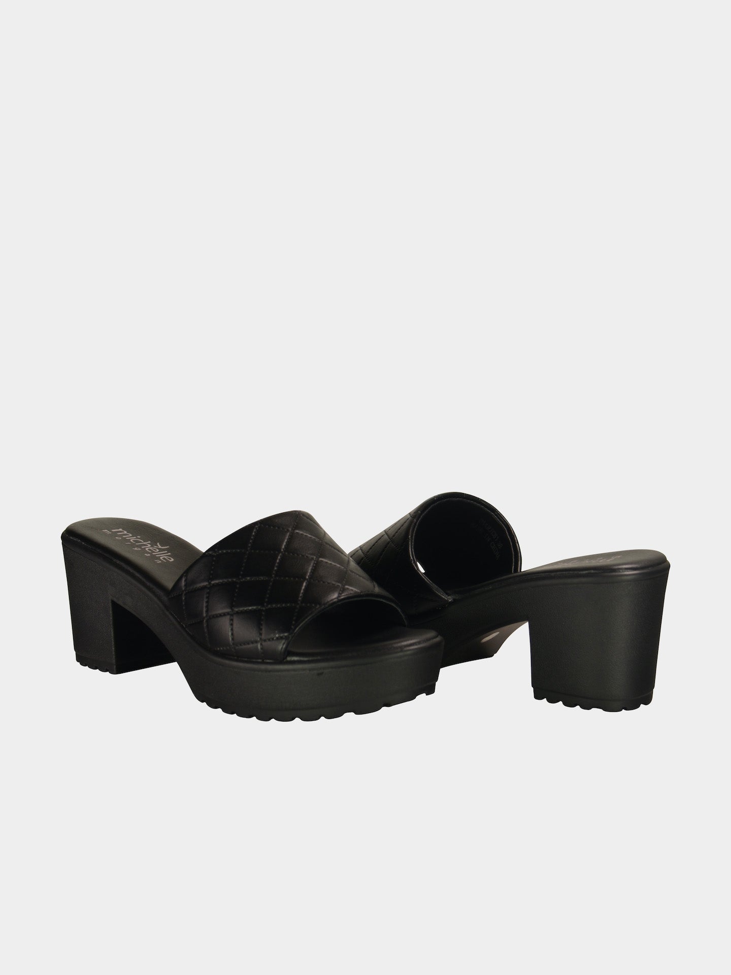 Michelle Morgan 014RJC61 Women's Heeled Sandals #color_Black