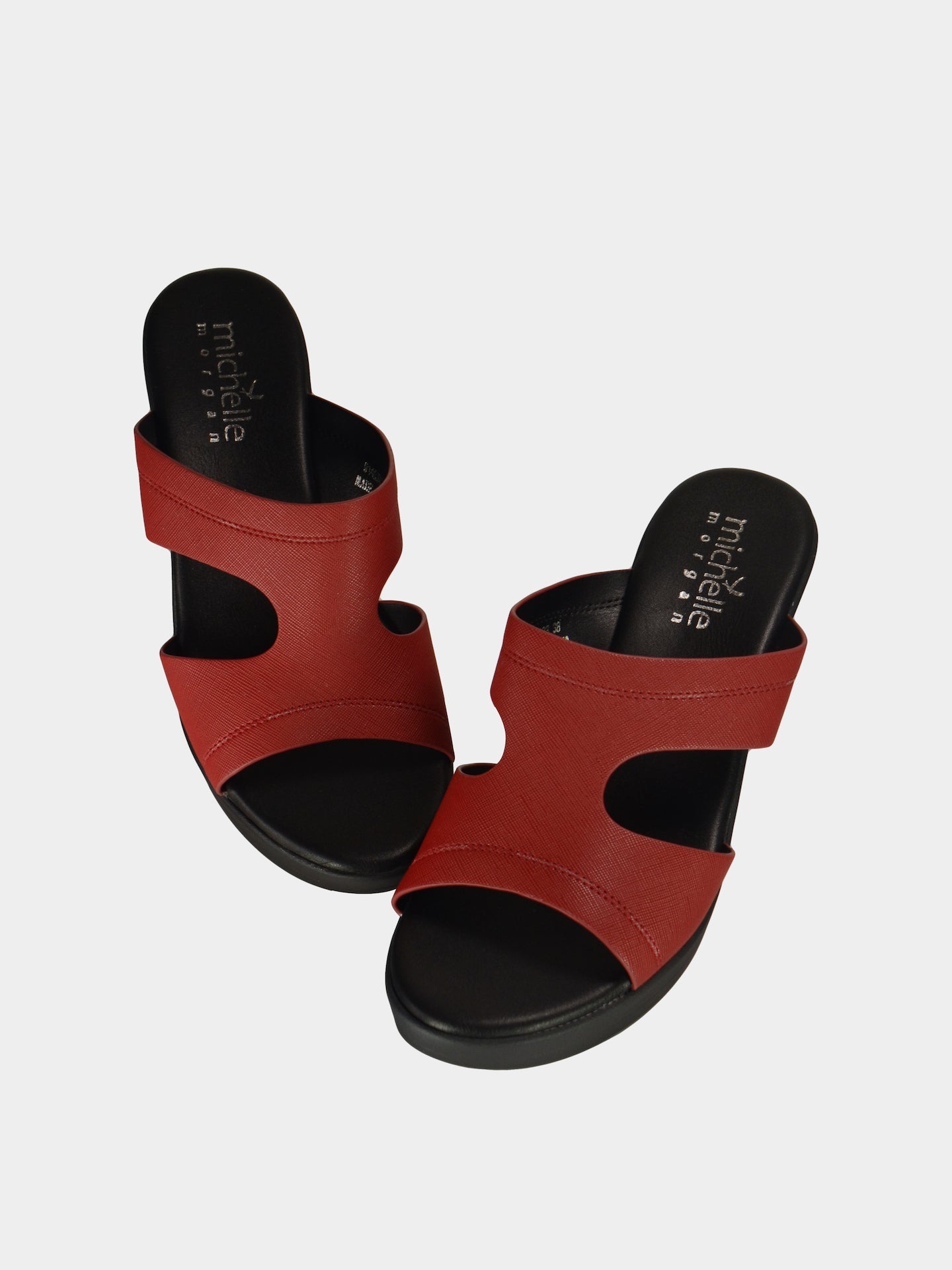 Michelle Morgan 914RJ623 Women's Heeled Sandals #color_Red