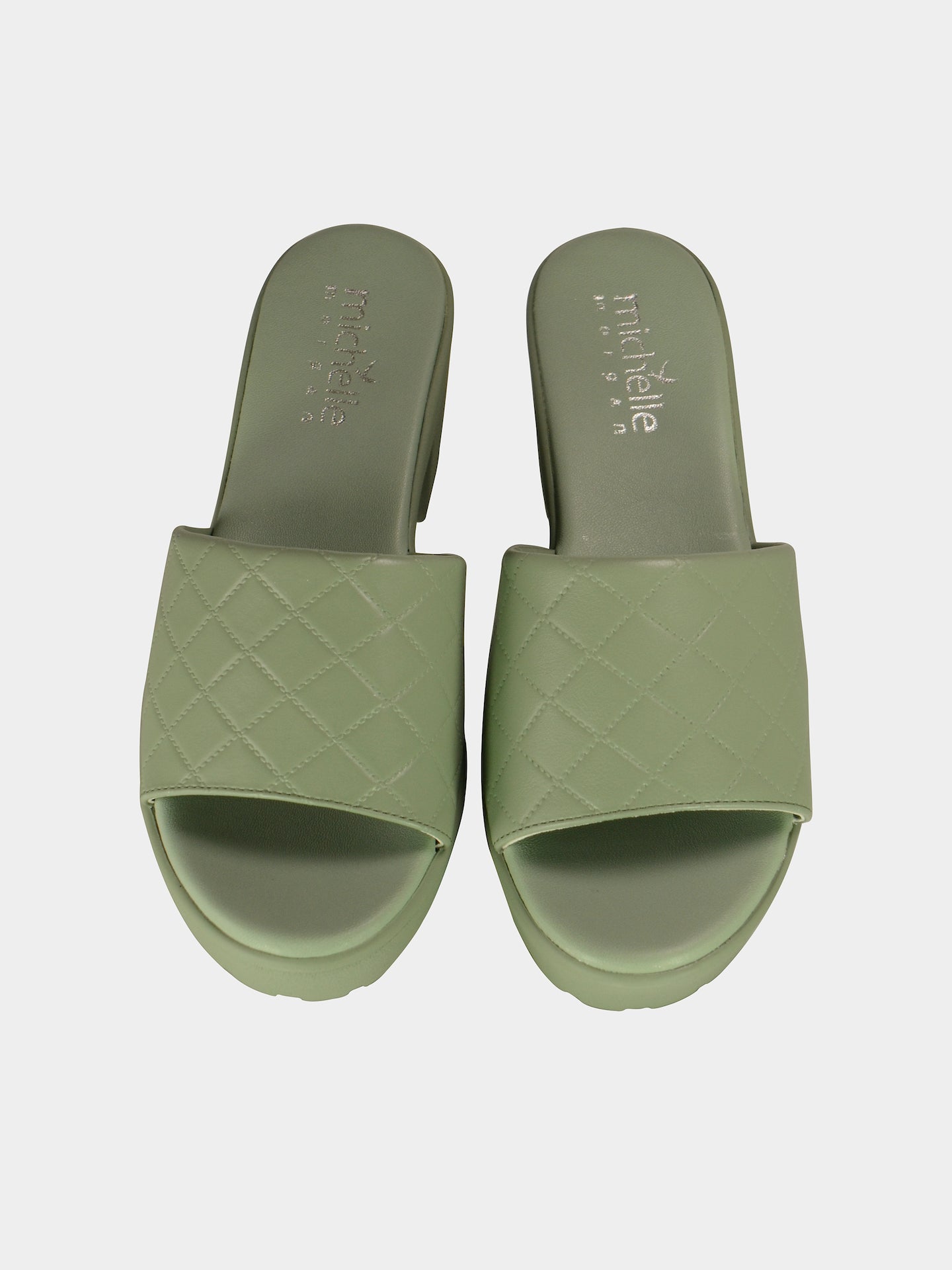 Michelle Morgan 014RJC61 Women's Heeled Sandals #color_Green