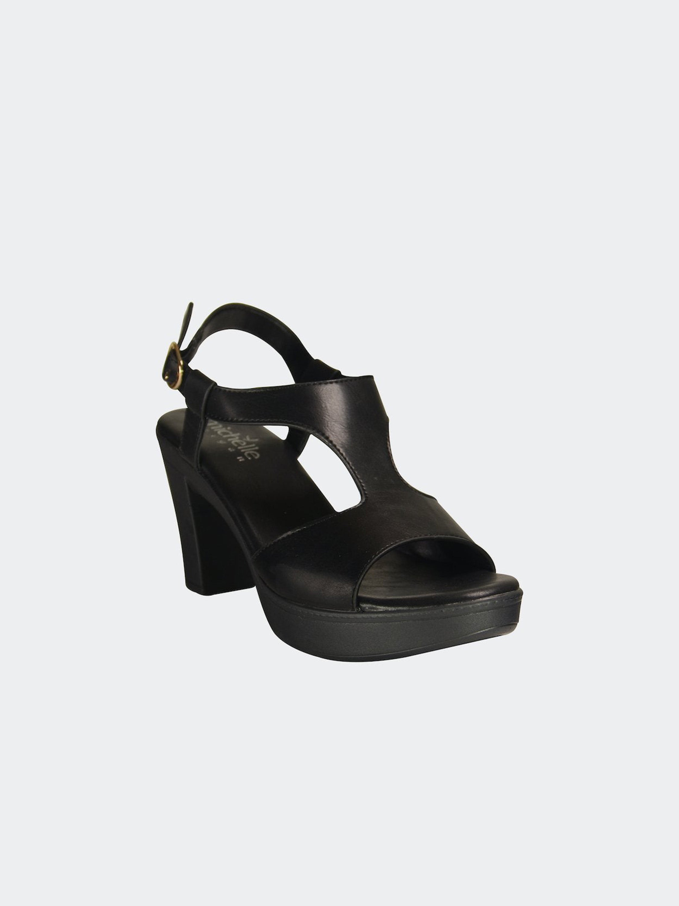 Michelle Morgan 914RJY72 Women's Heeled Sandals #color_Black
