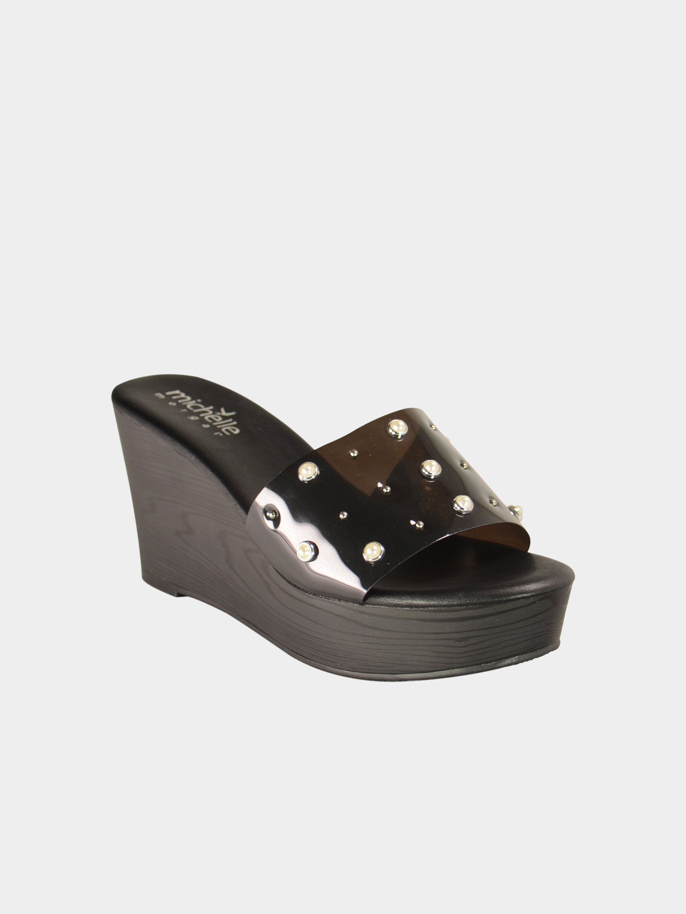 Michelle Morgan 814973 Women's Platform Sandals #color_Black