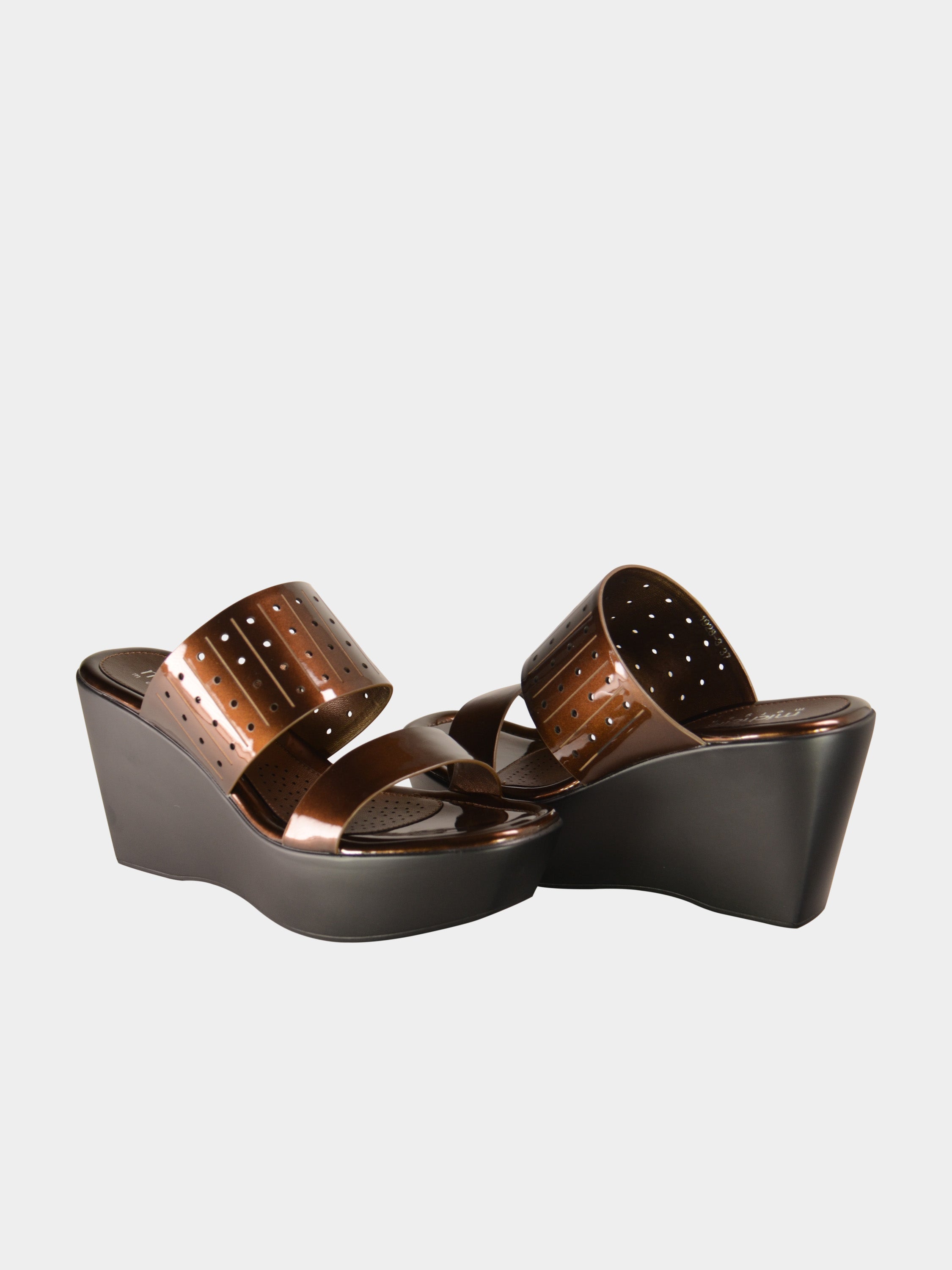 Michelle Morgan 019283 Women's Platform Sandals #color_Brown