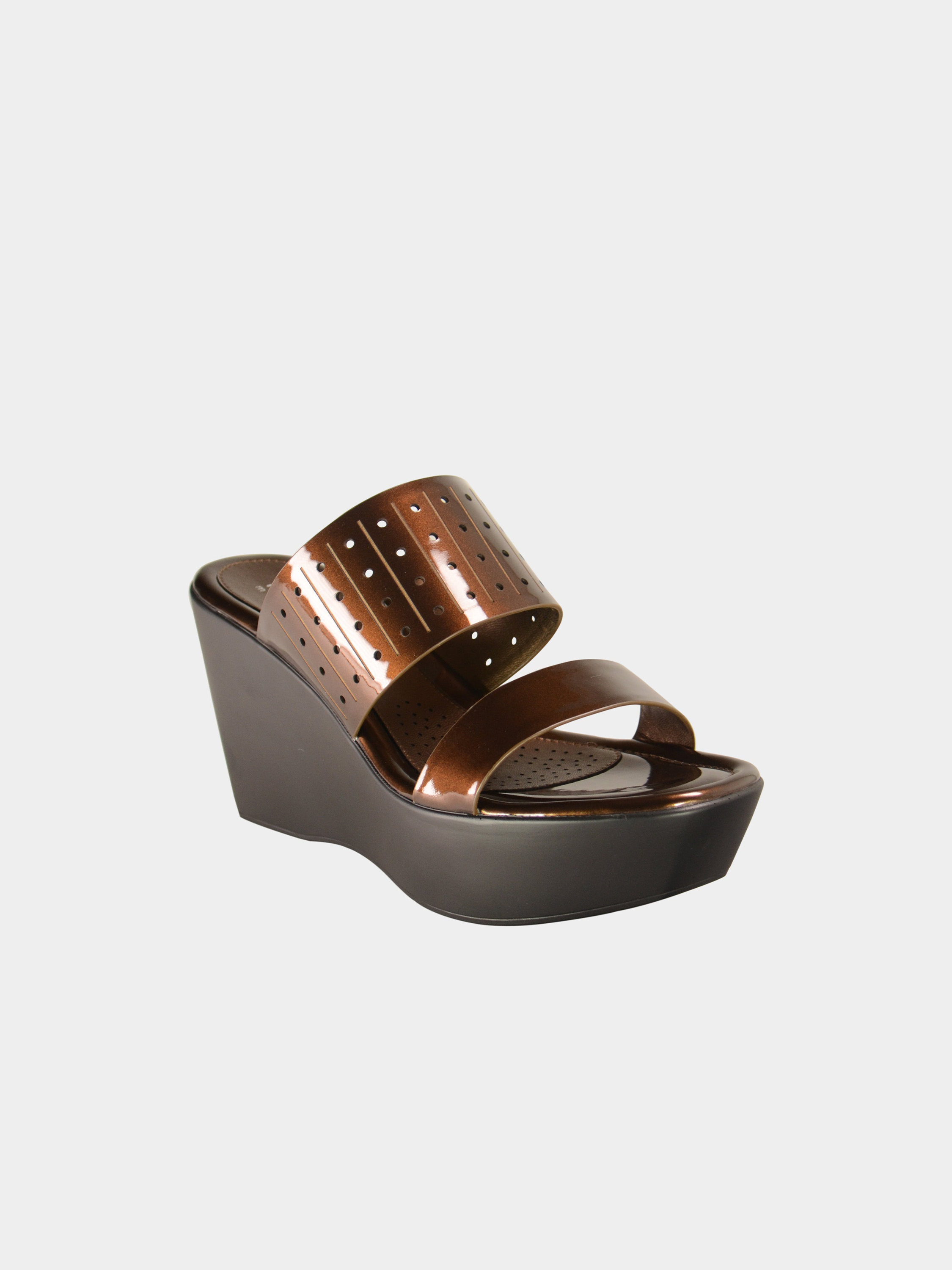 Michelle Morgan 019283 Women's Platform Sandals #color_Brown