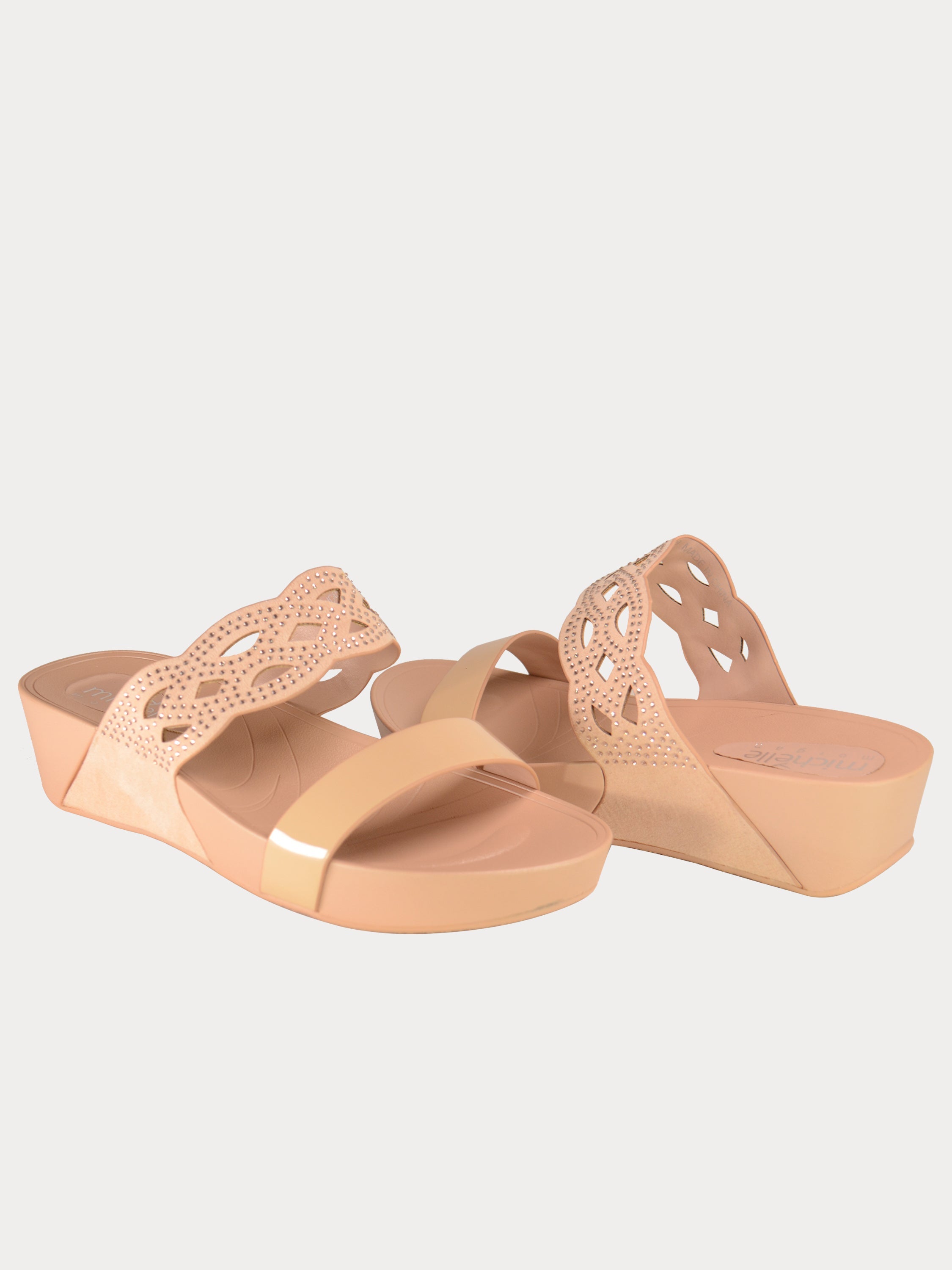 Michelle Morgan Women's Platform Sandals #color_Beige