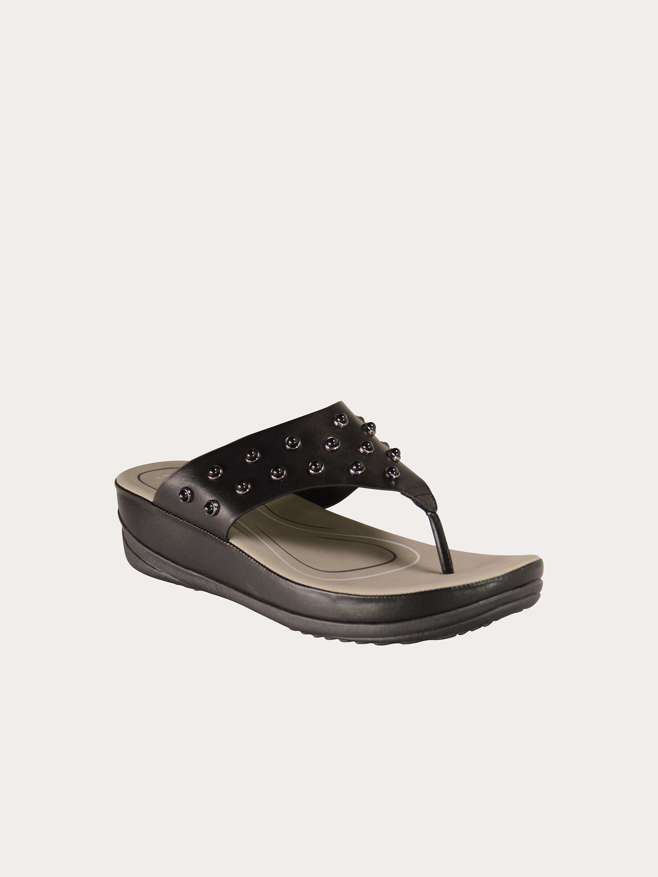 Michelle Morgan 814860 Women's Slider Sandals #color_Black